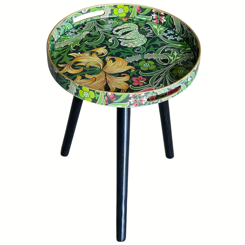 Premium End Tables with Plastic Tray and Detachable Legs - House Of Avana