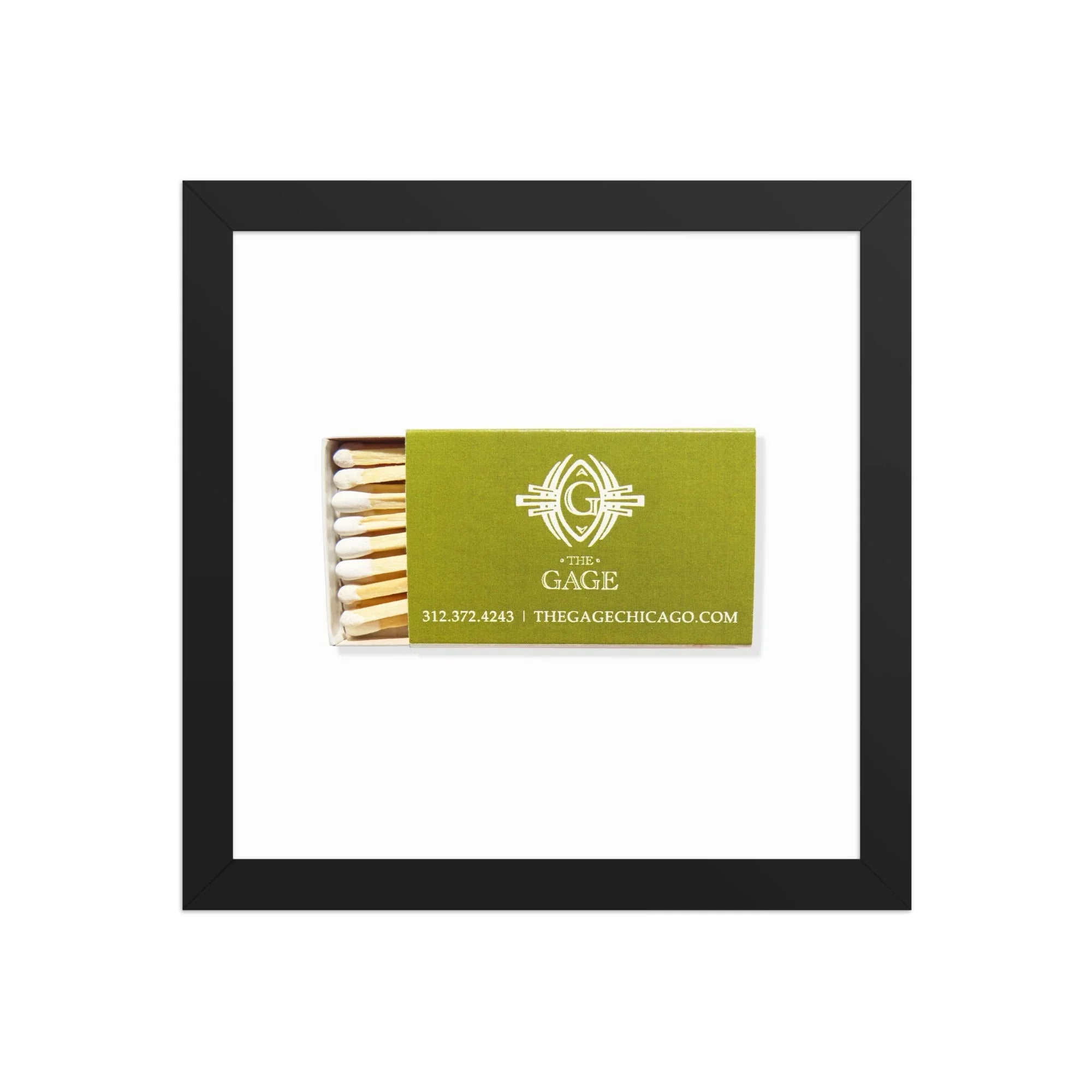 The Gage matchbook photos