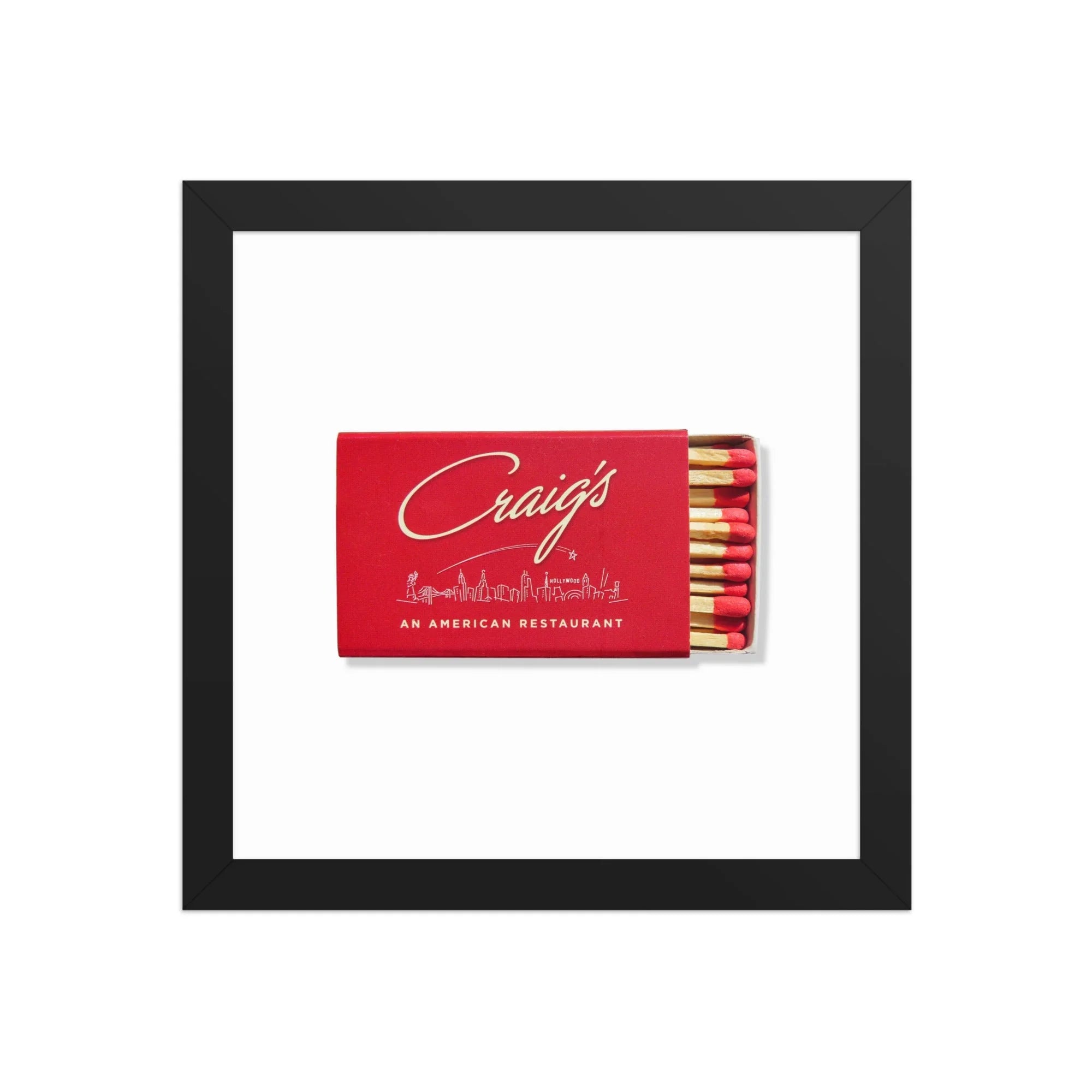 Craig’s LA matchbook photos