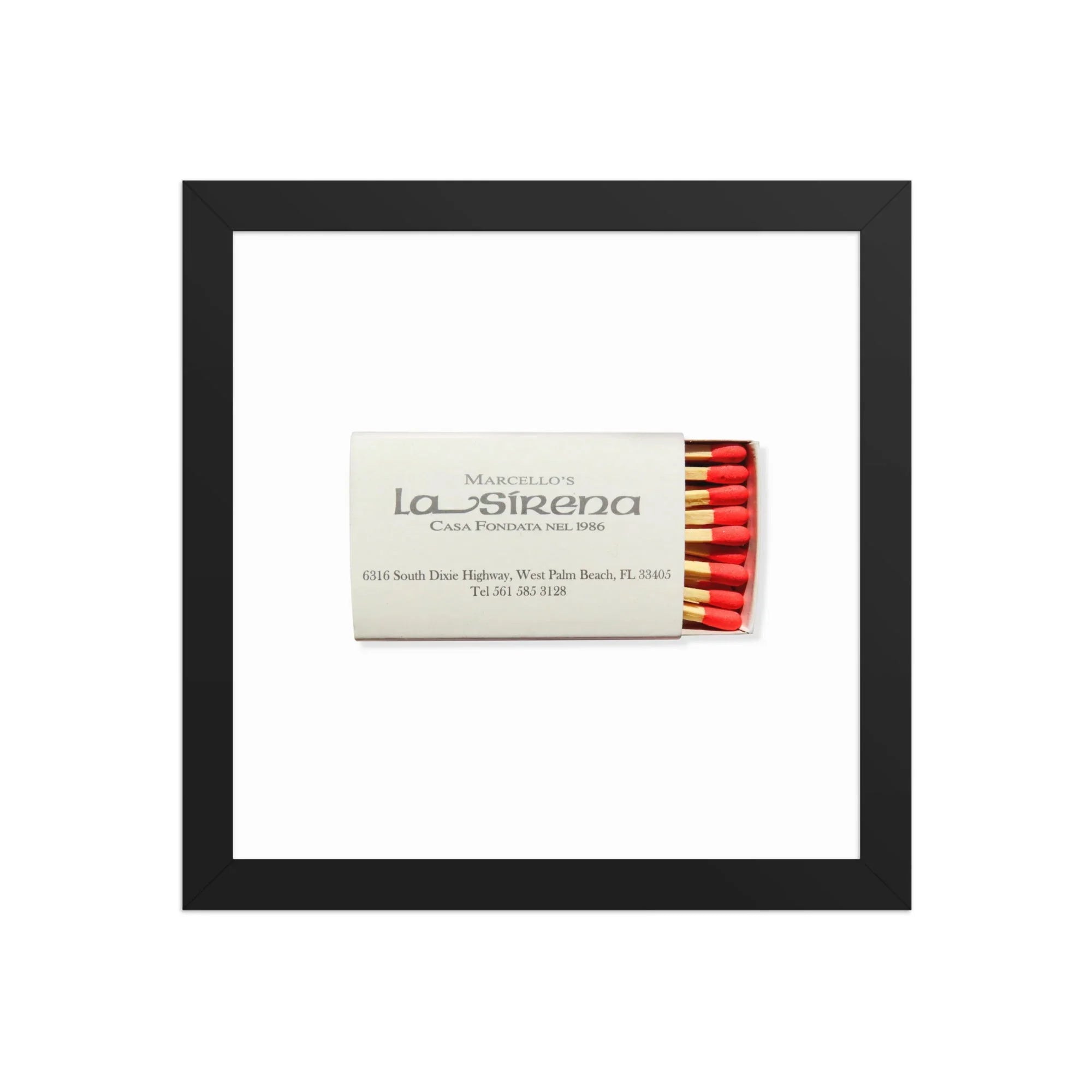 La Sirena matchbook photos