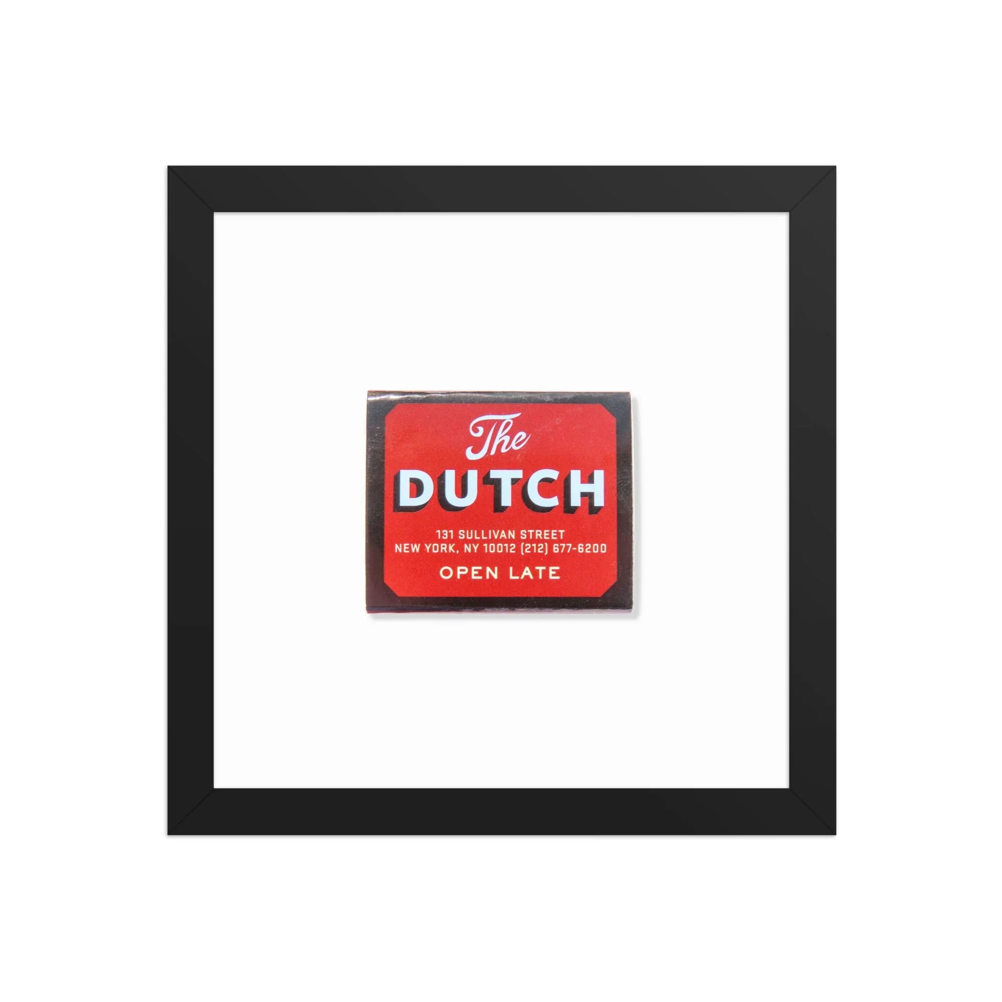 The Dutch NYC matchbook photos