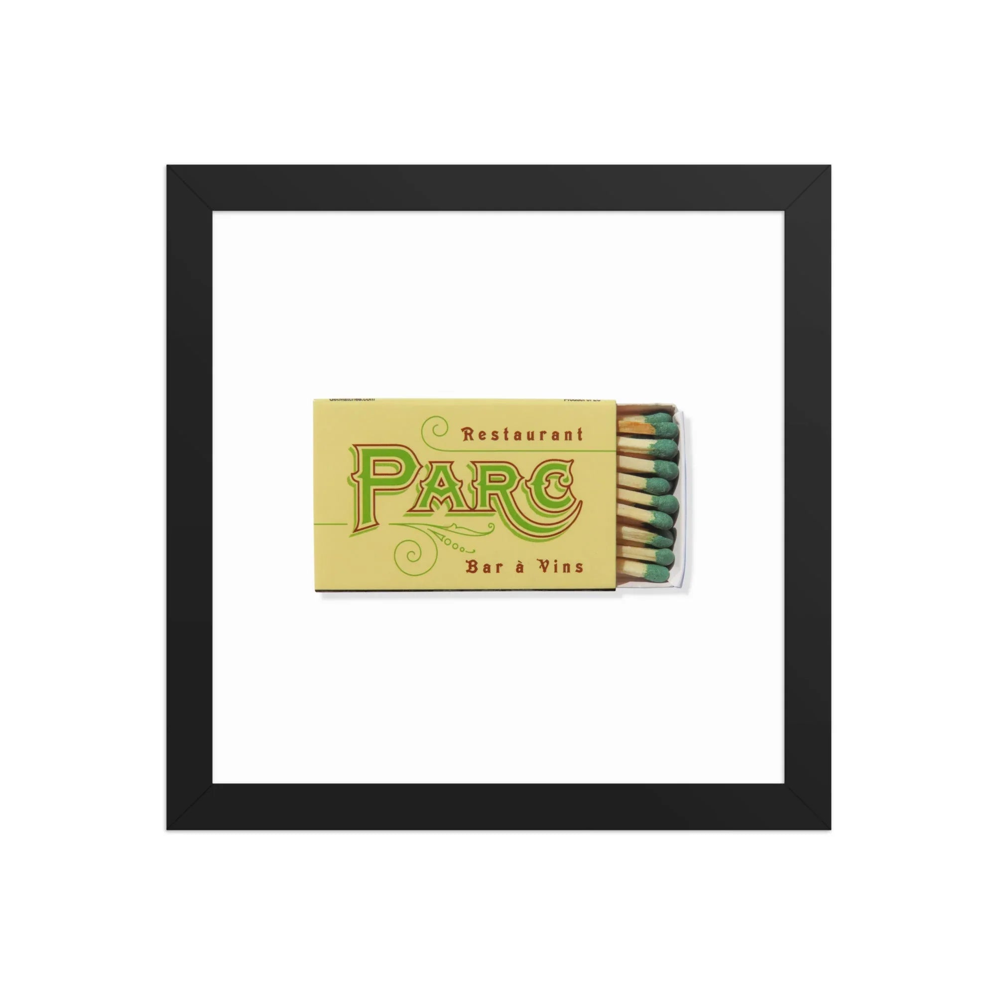 Parc Restaurant Philly matchbook photos