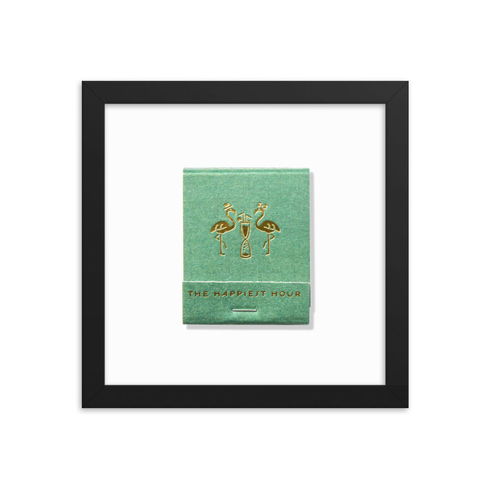 The Happiest Hour Matchbox Framed Print