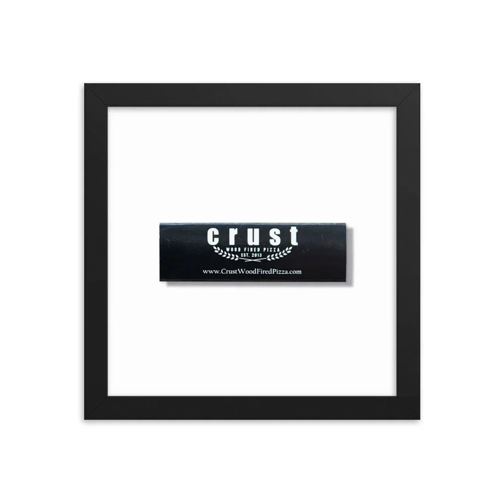 Crust Framed Print matchbook photos