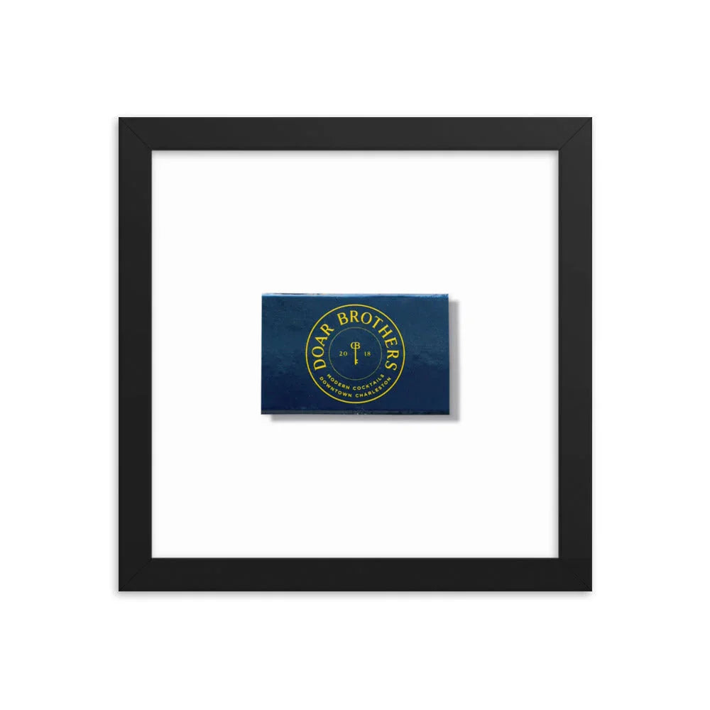 Doar Brothers Framed Print matchbook photos