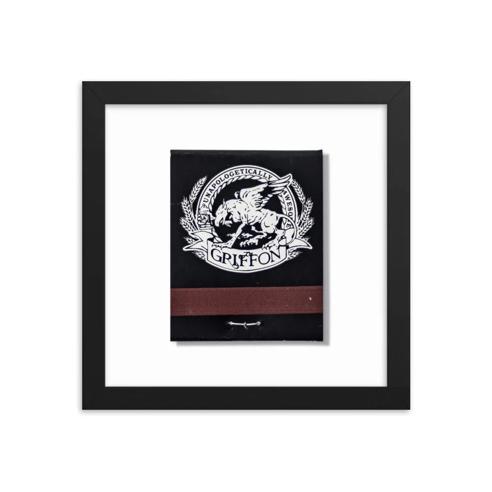 Griffon Framed Print matchbook photos