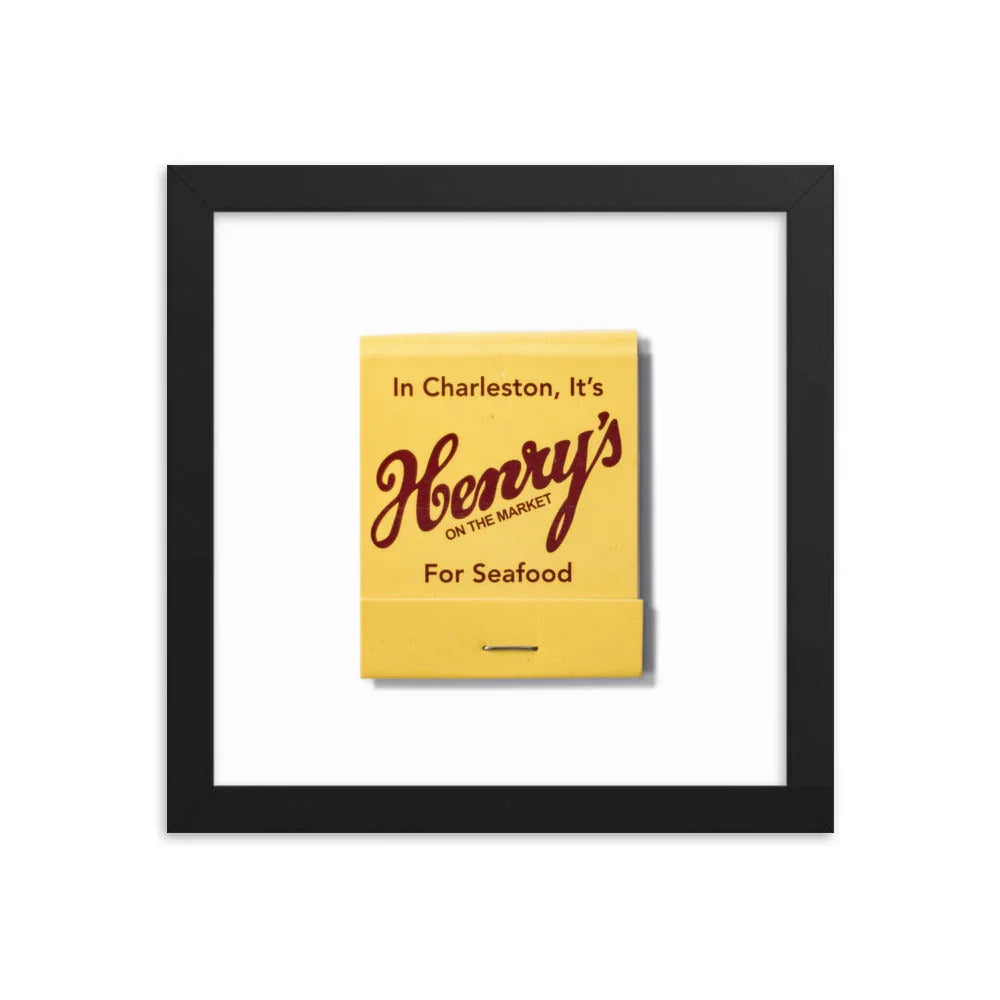 Henry’s Framed Print matchbook photos