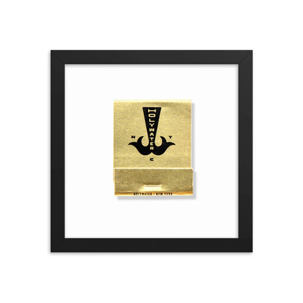 Holywater Framed Print matchbook photos