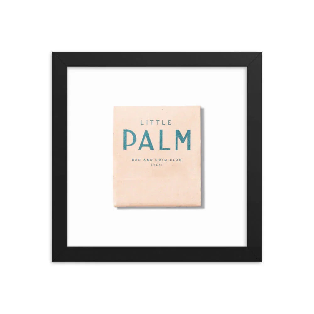 Little Palm Framed Print matchbook photos
