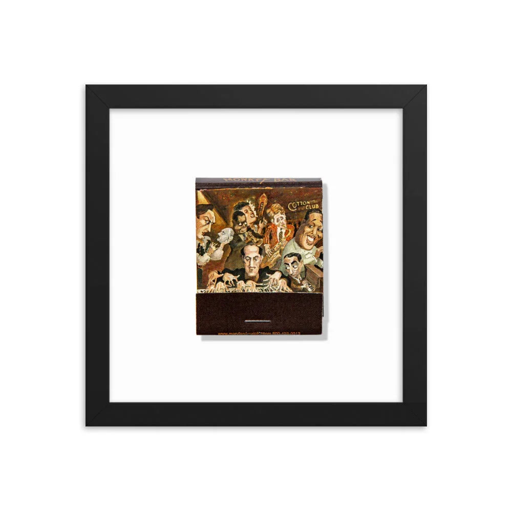 Monkey Bar Framed Print matchbook photos