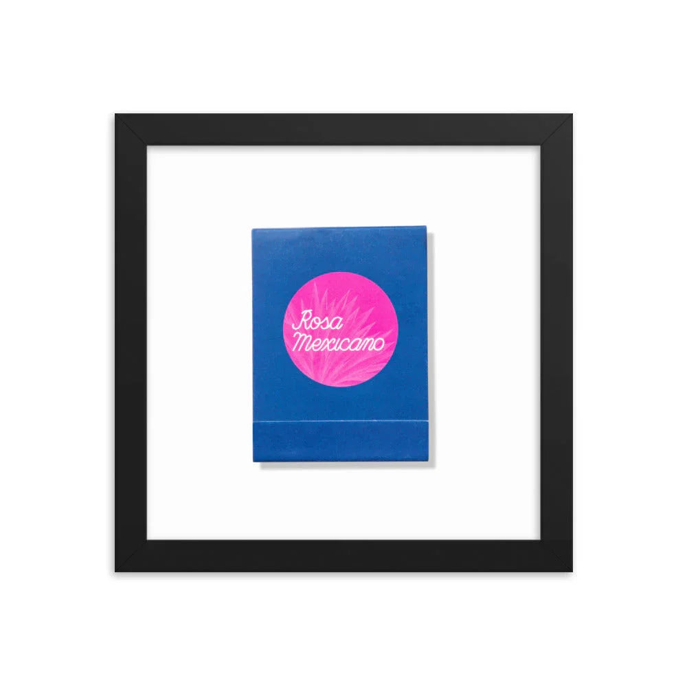 Rosa Mexicano Framed Print matchbook photos
