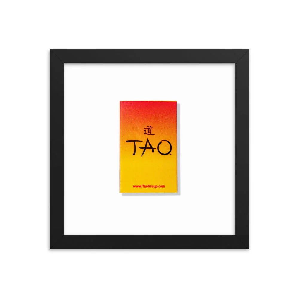 Tao’s Framed Print matchbook photos