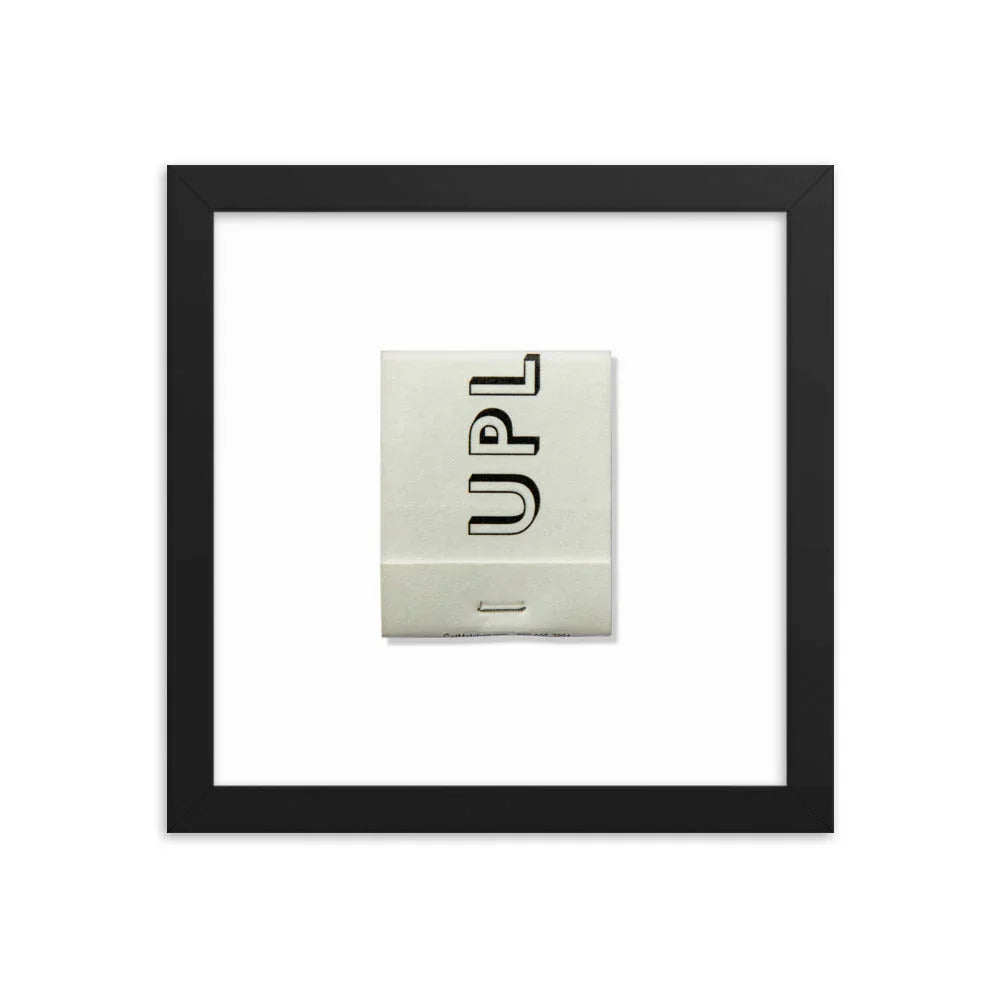 Upland Framed Print matchbook photos