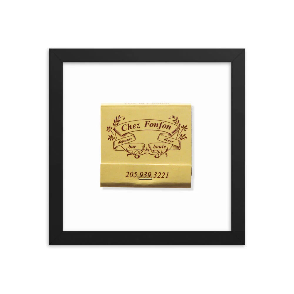 Framed photo paper poster matchbook photos