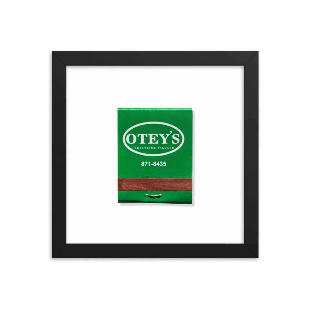 Otey’s matchbook photos