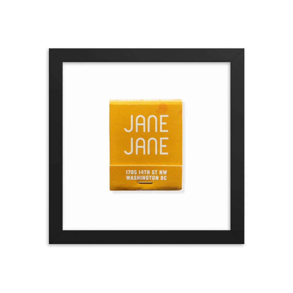 Jane Jane matchbook photos