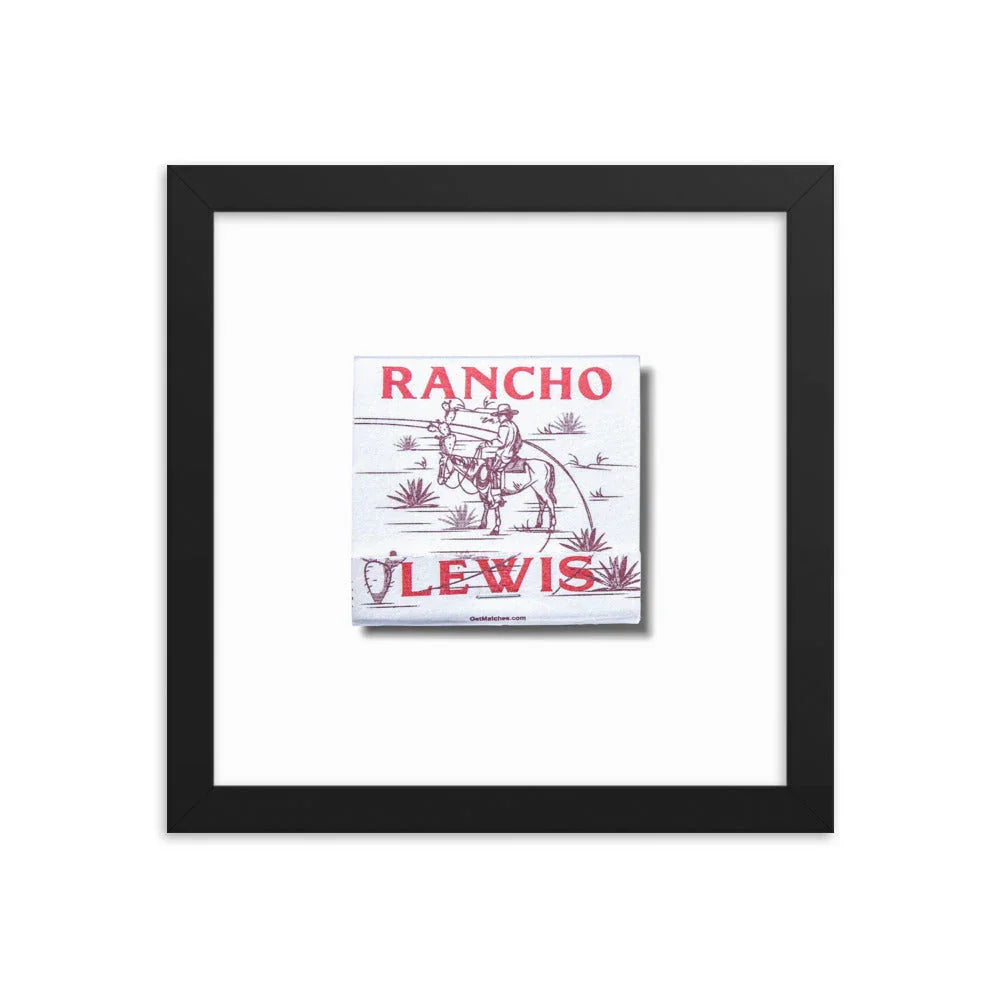 Rancho Lewis matchbook photos