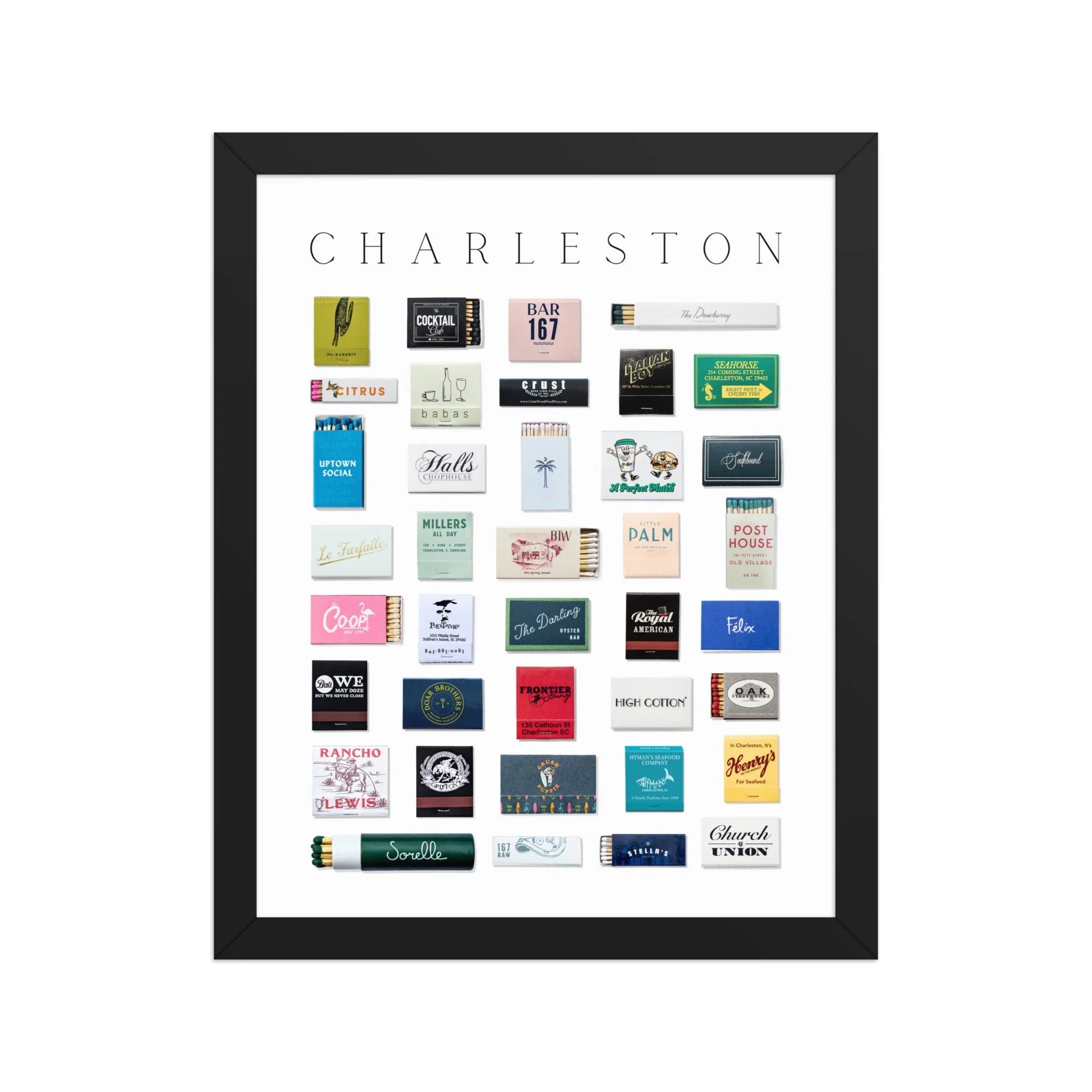 Charleston Matchbox Print matchbook photos