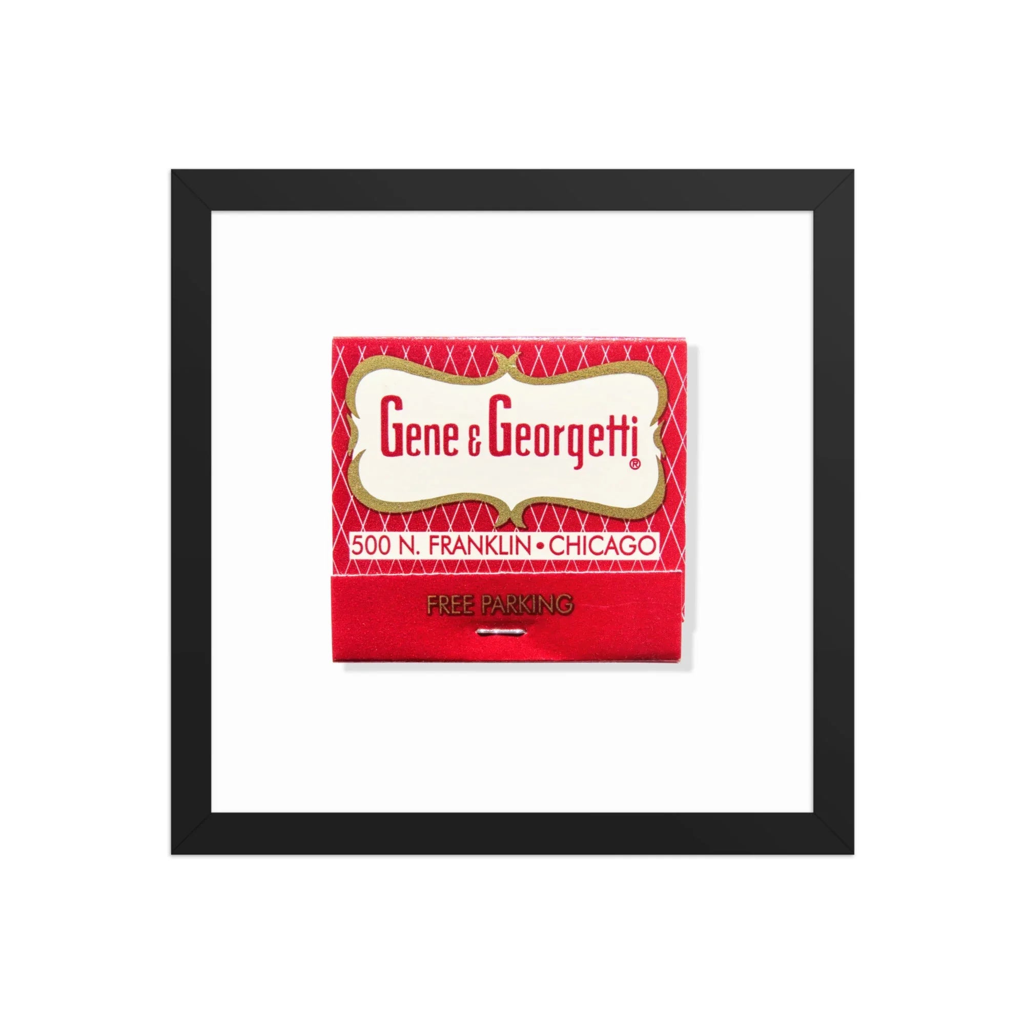 Gene & Georgetti matchbook photos