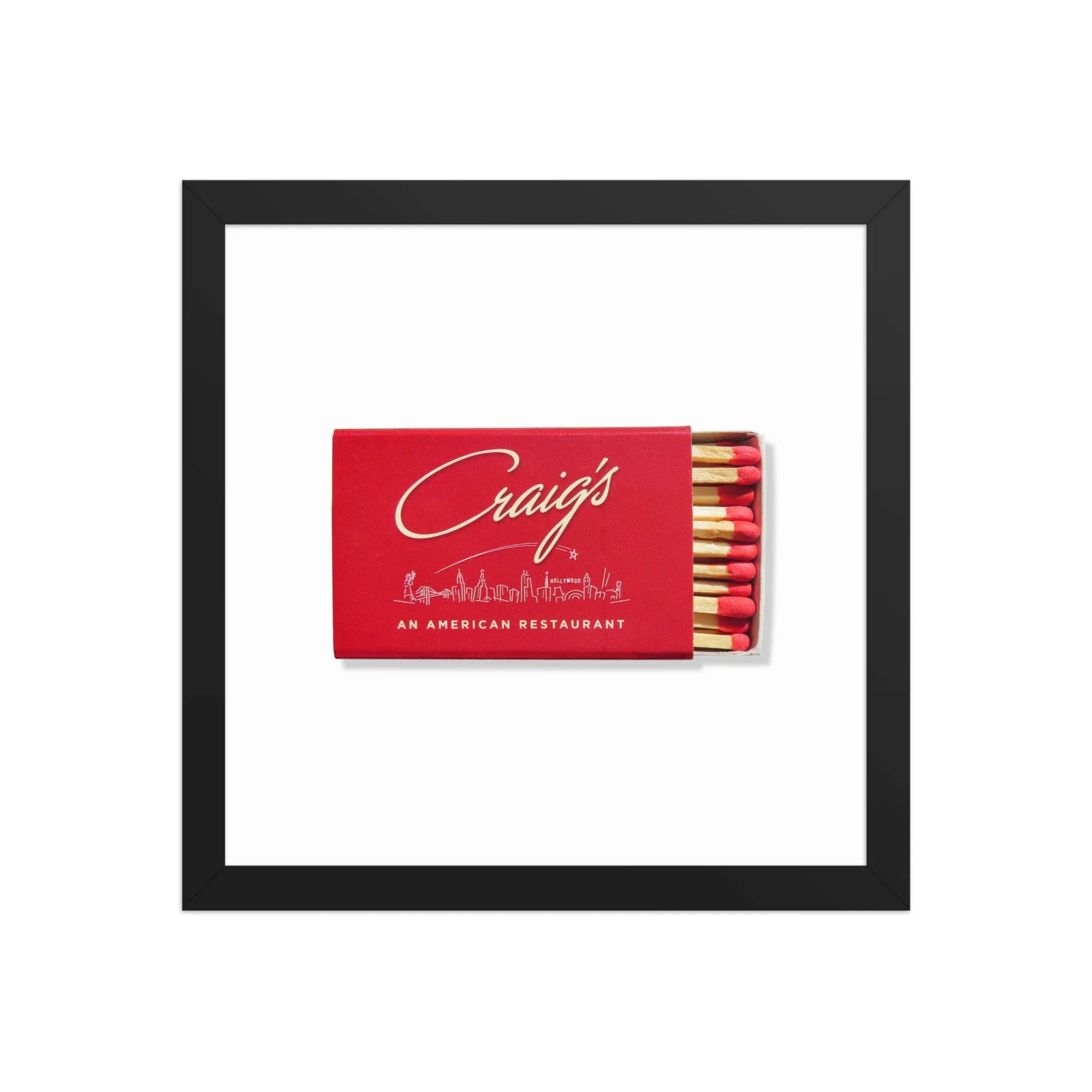 Craig’s LA matchbook photos