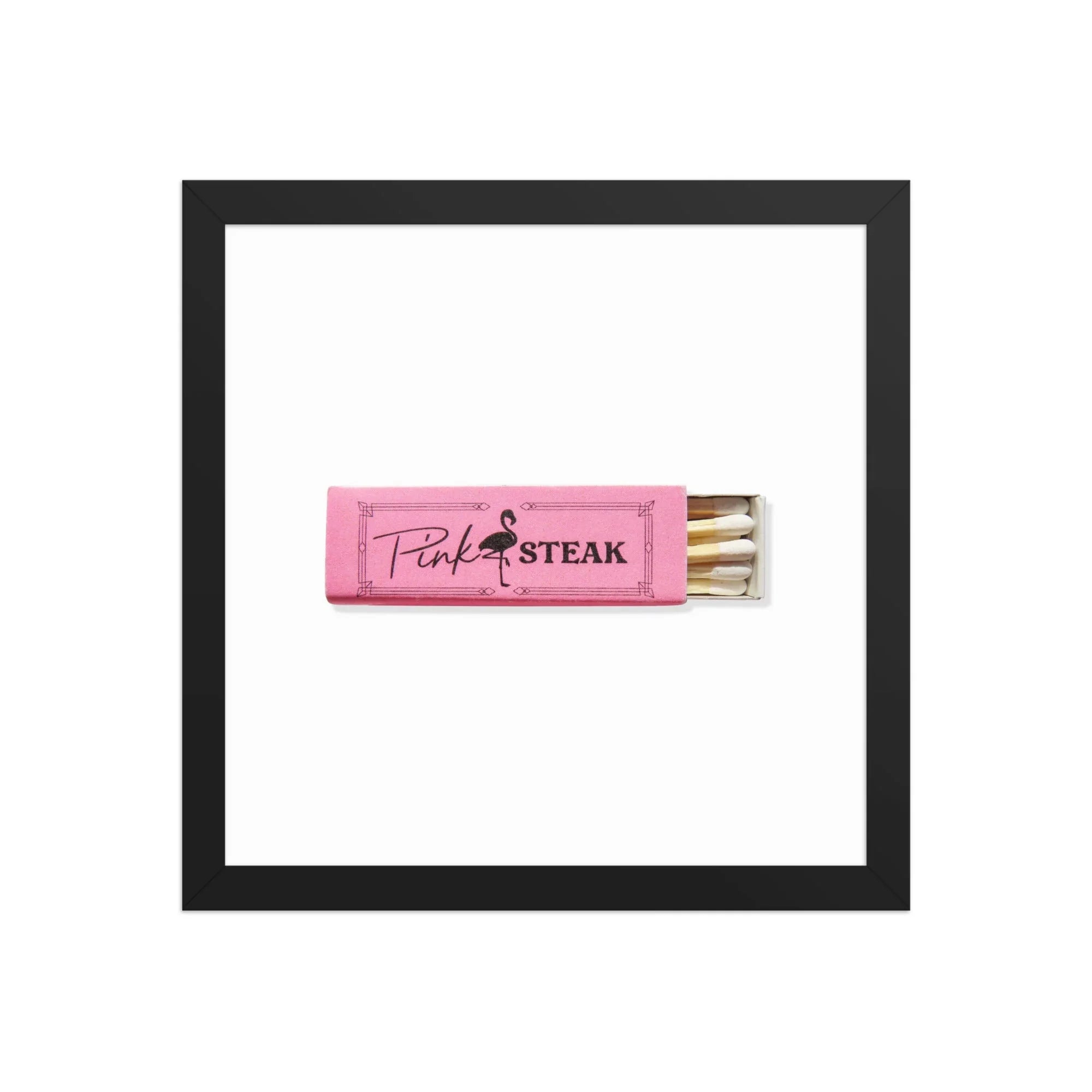 Pink Steak matchbook photos