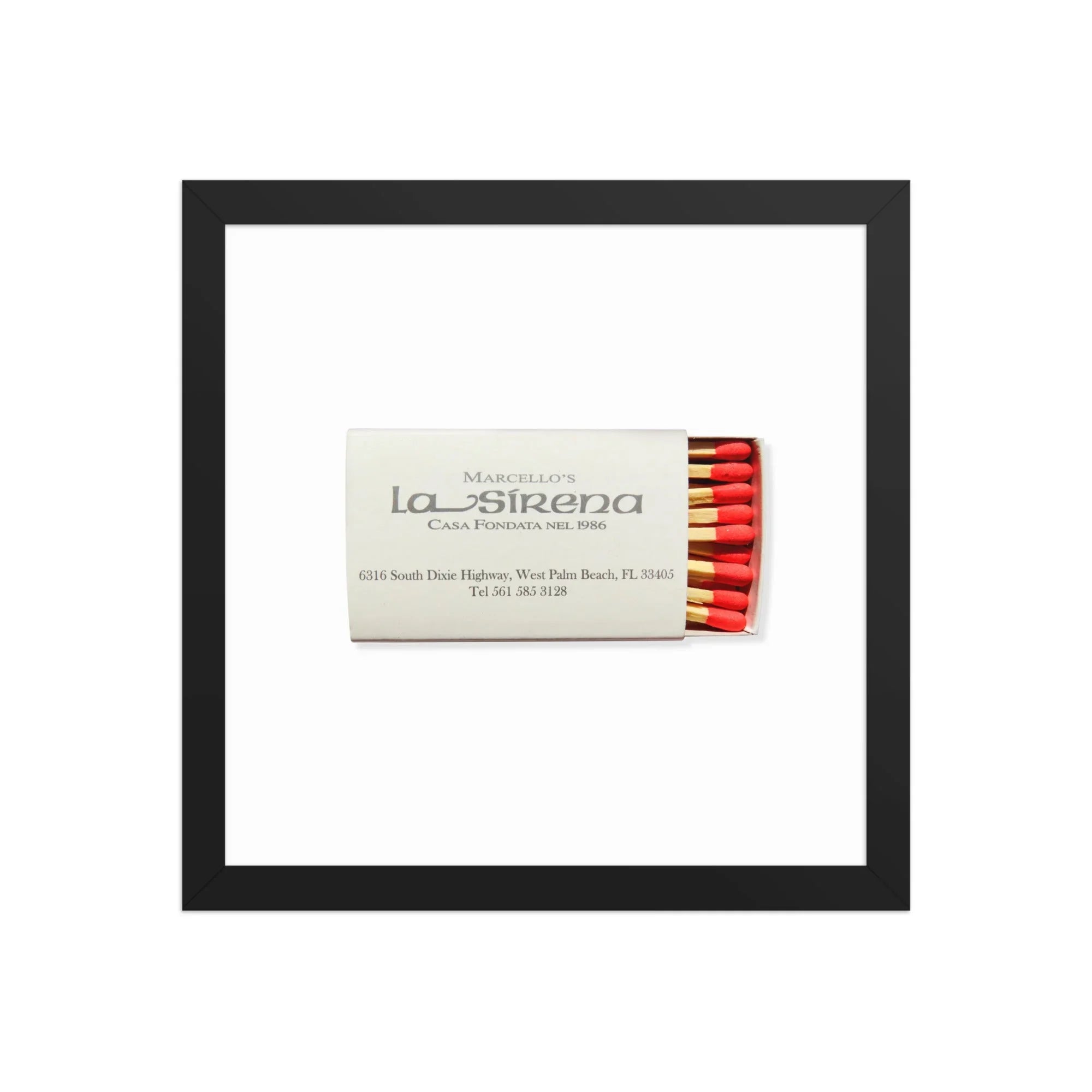 La Sirena matchbook photos