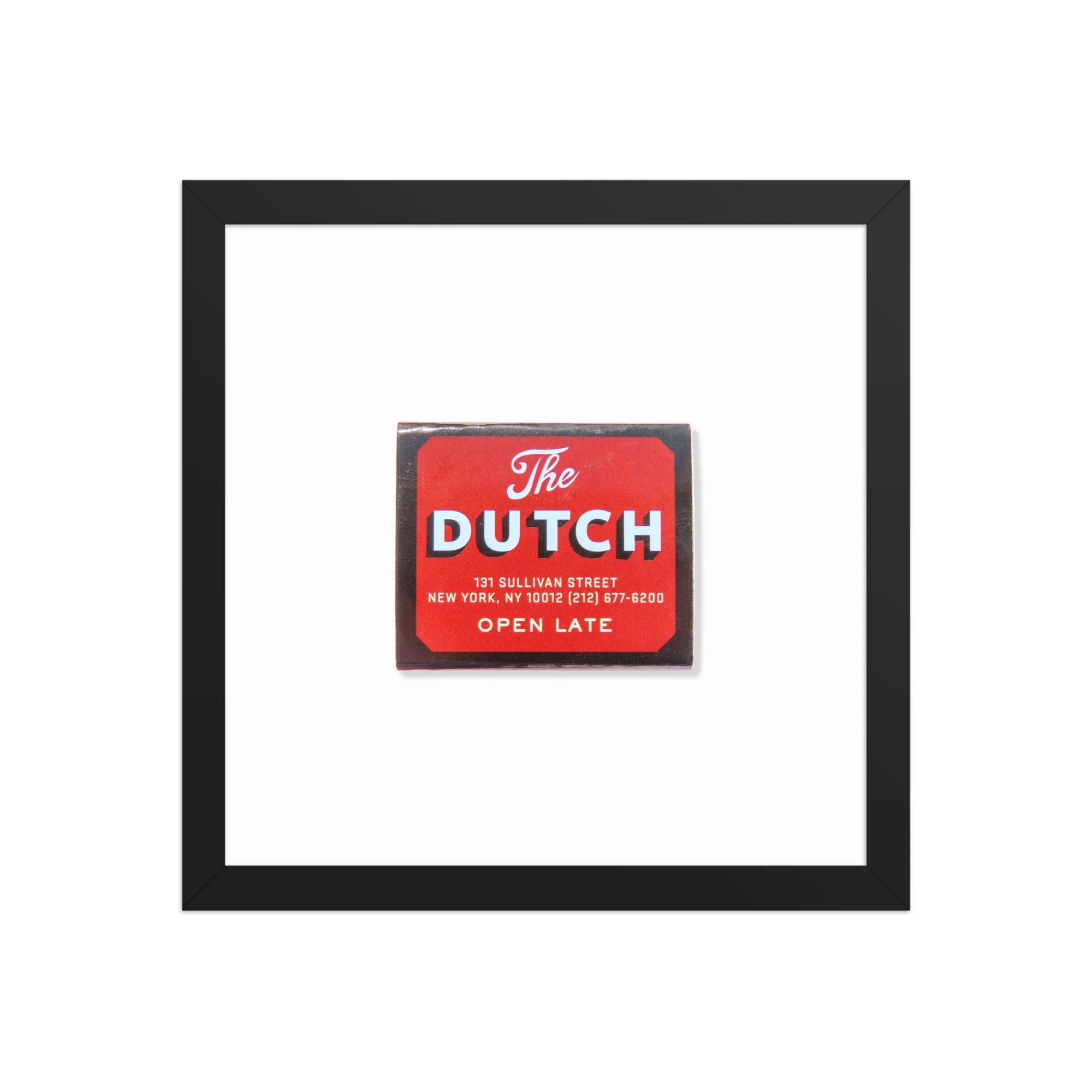 The Dutch NYC matchbook photos