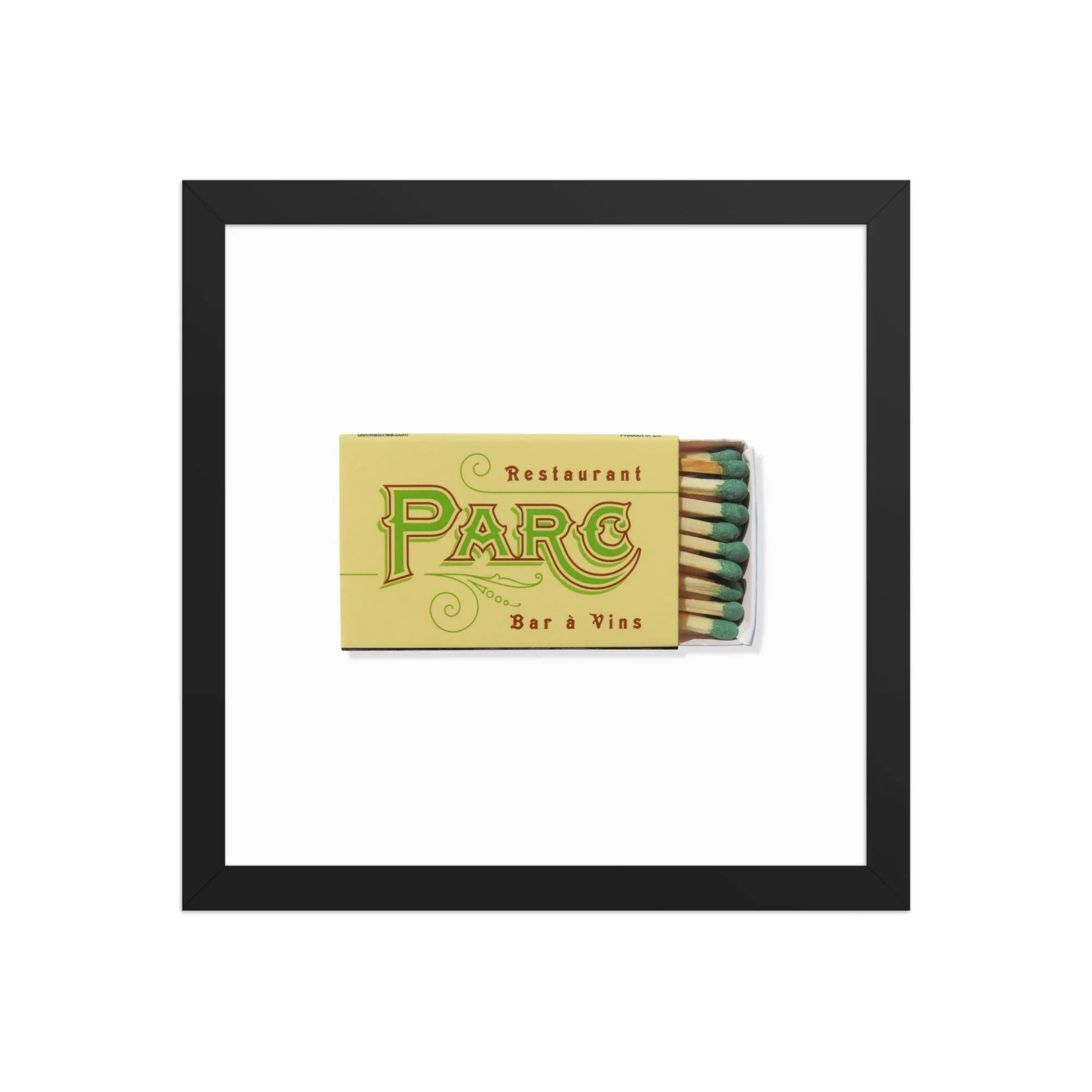 Parc Restaurant Philly matchbook photos
