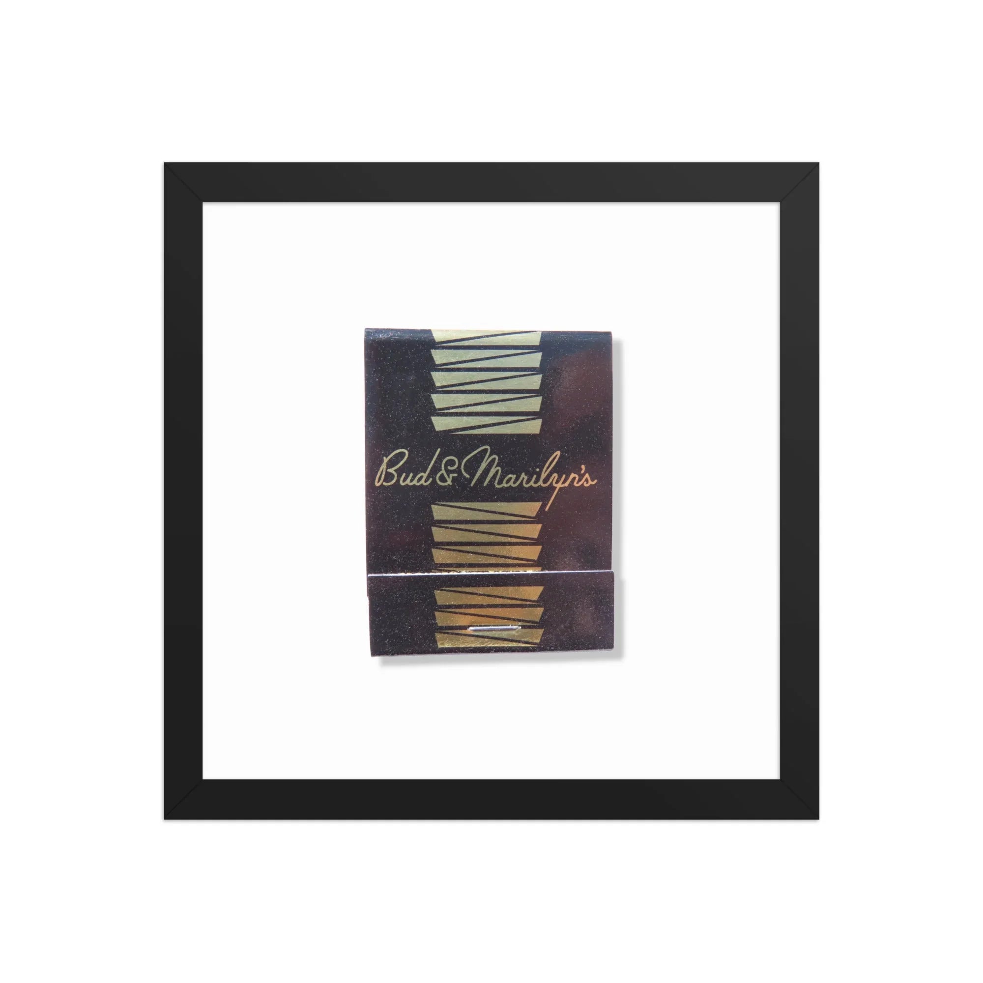 Bud & Marilyn’s matchbook photos