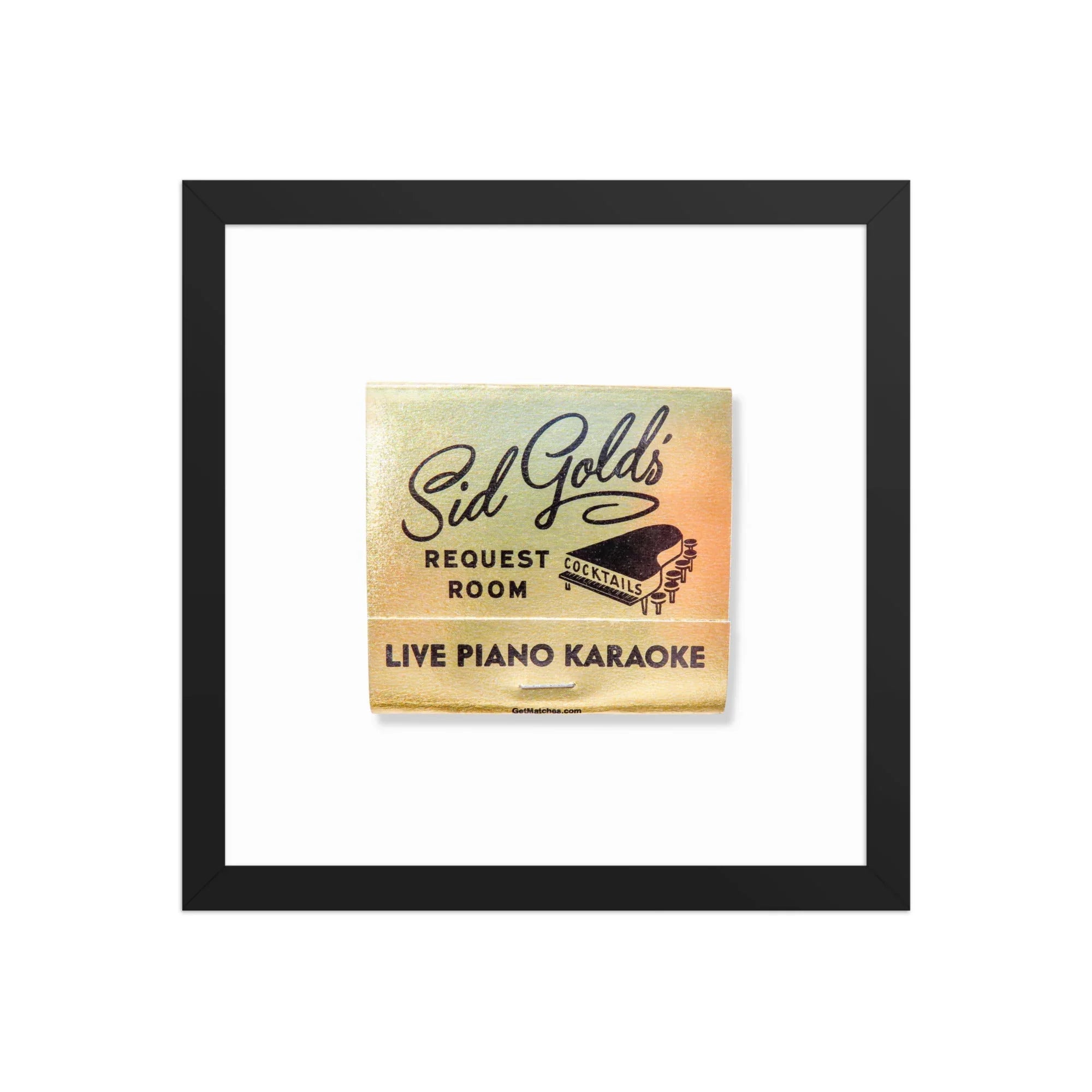 Sid Gold’s matchbook photos