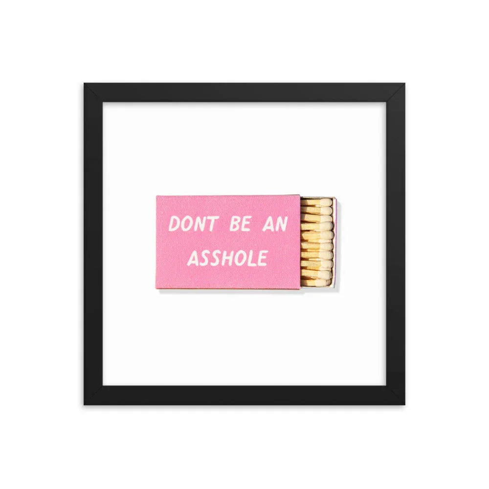 Co Op Froze Framed Print matchbook photos