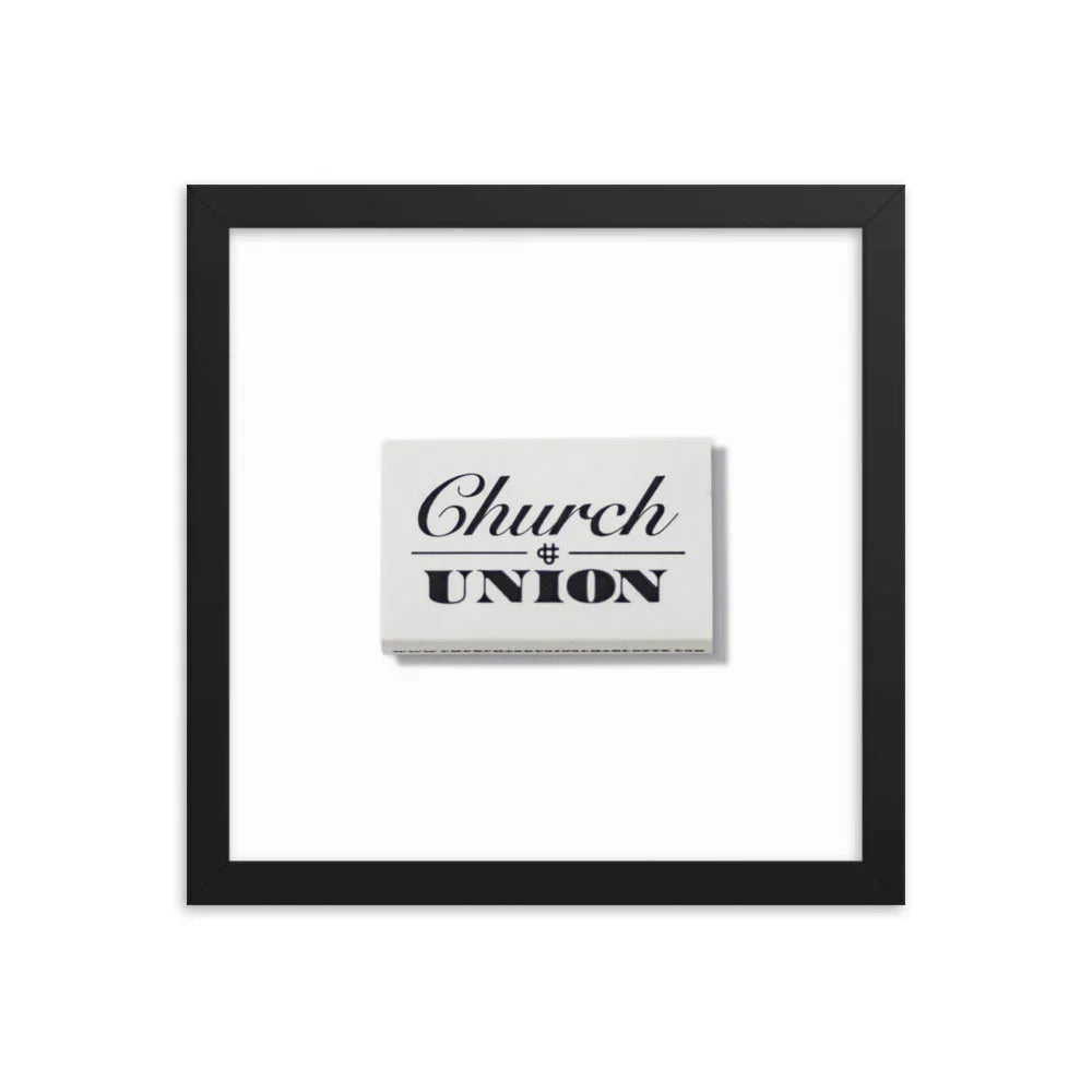 Church & Union Framed Print matchbook photos