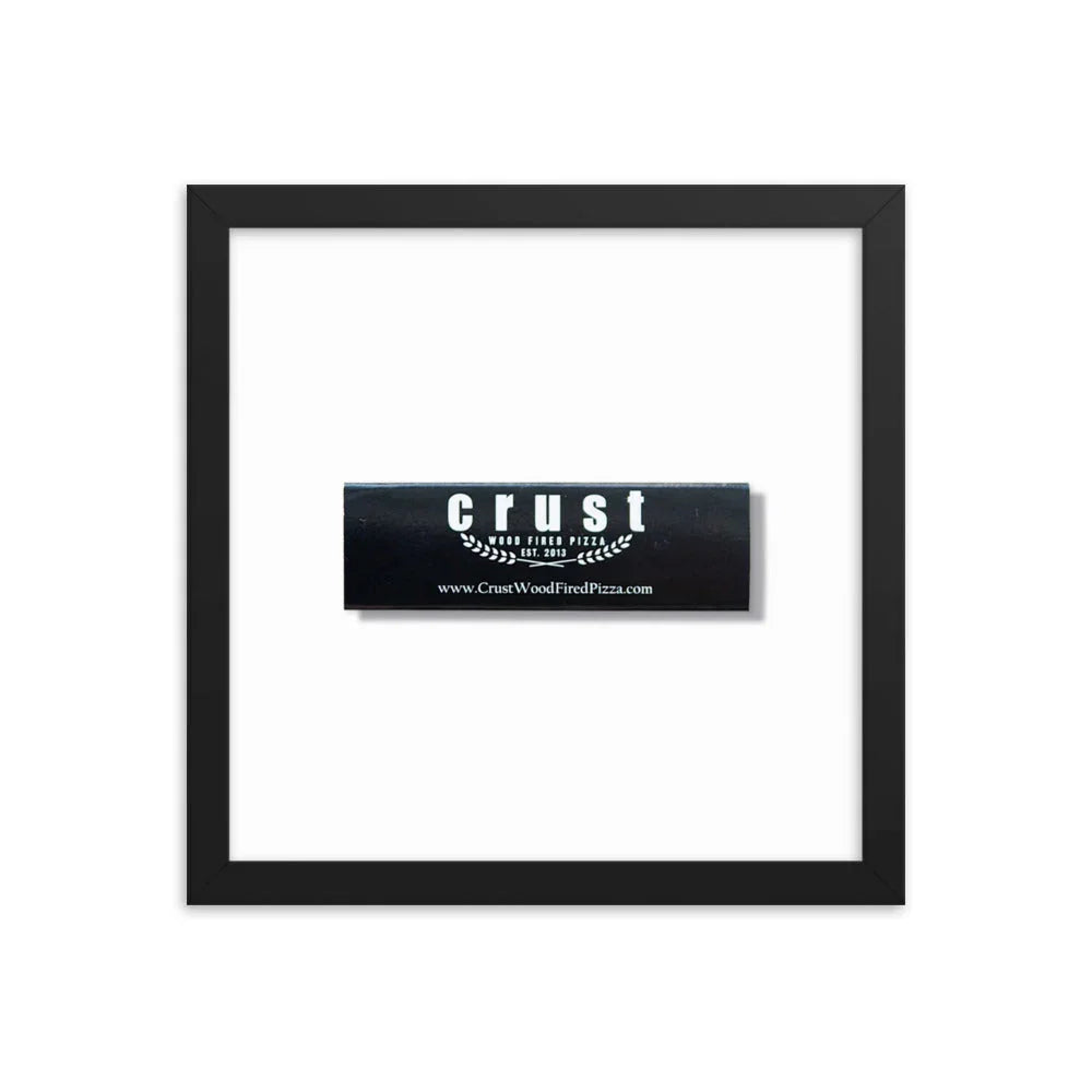 Crust Framed Print matchbook photos