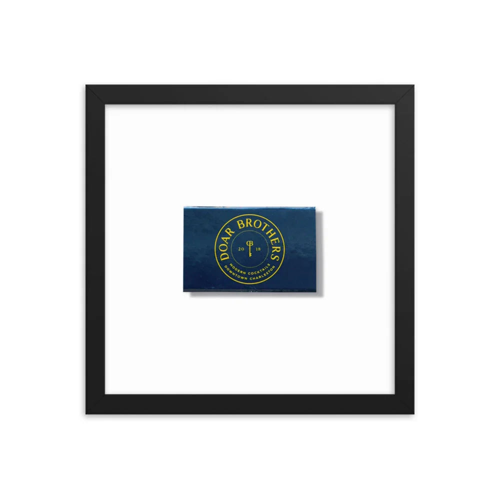Doar Brothers Framed Print matchbook photos