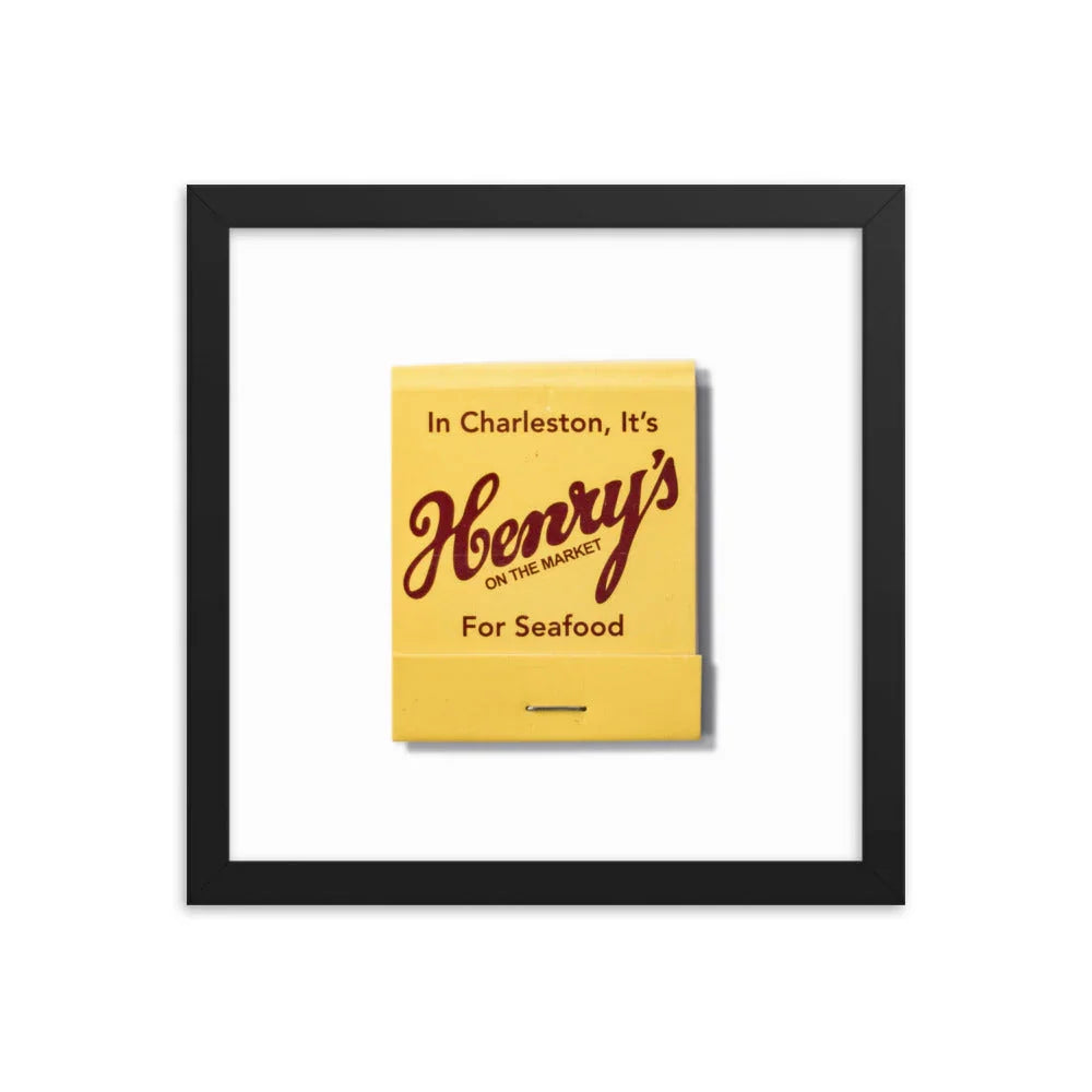 Henry’s Framed Print matchbook photos