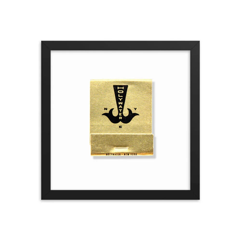 Holywater Framed Print matchbook photos