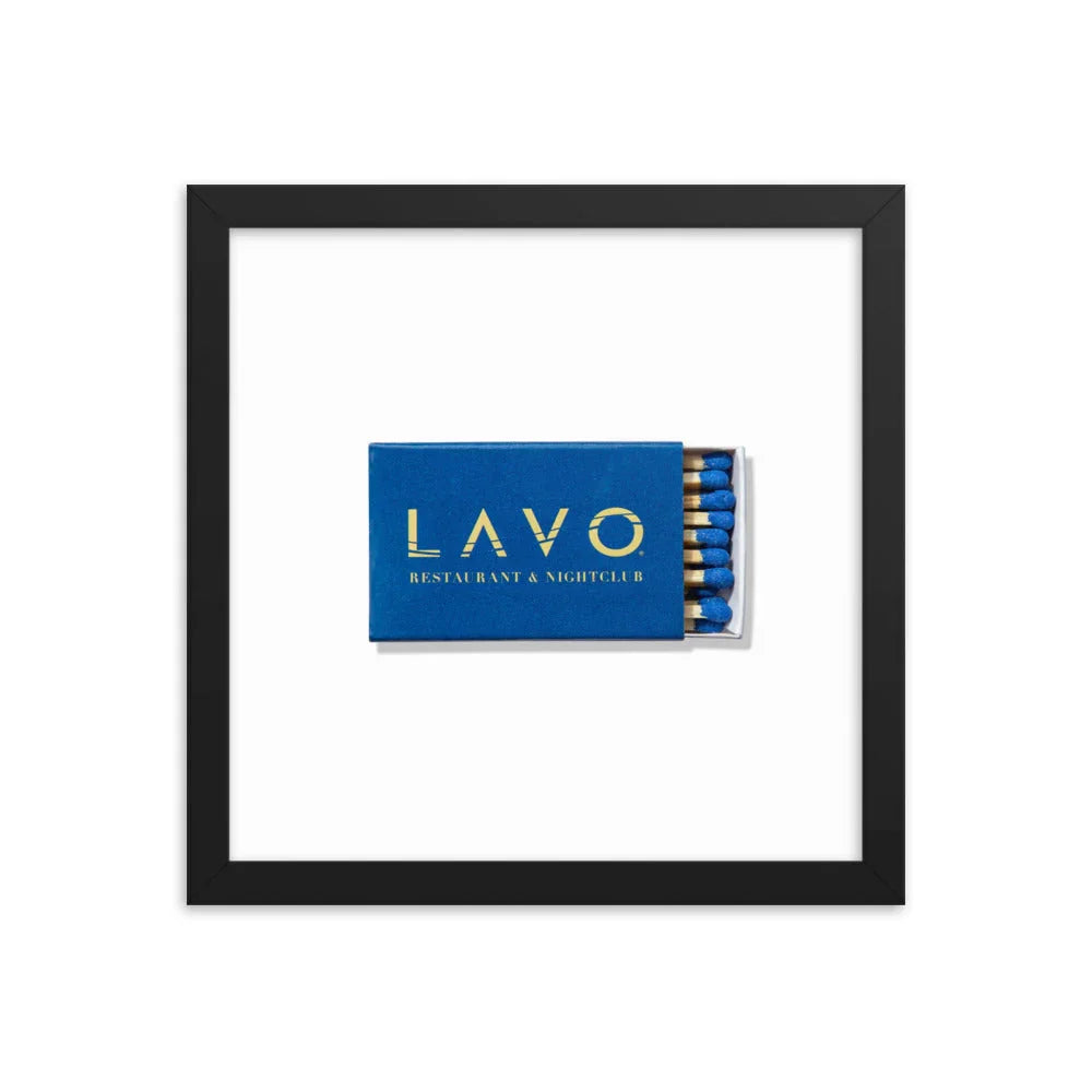 LAVO Framed Print matchbook photos