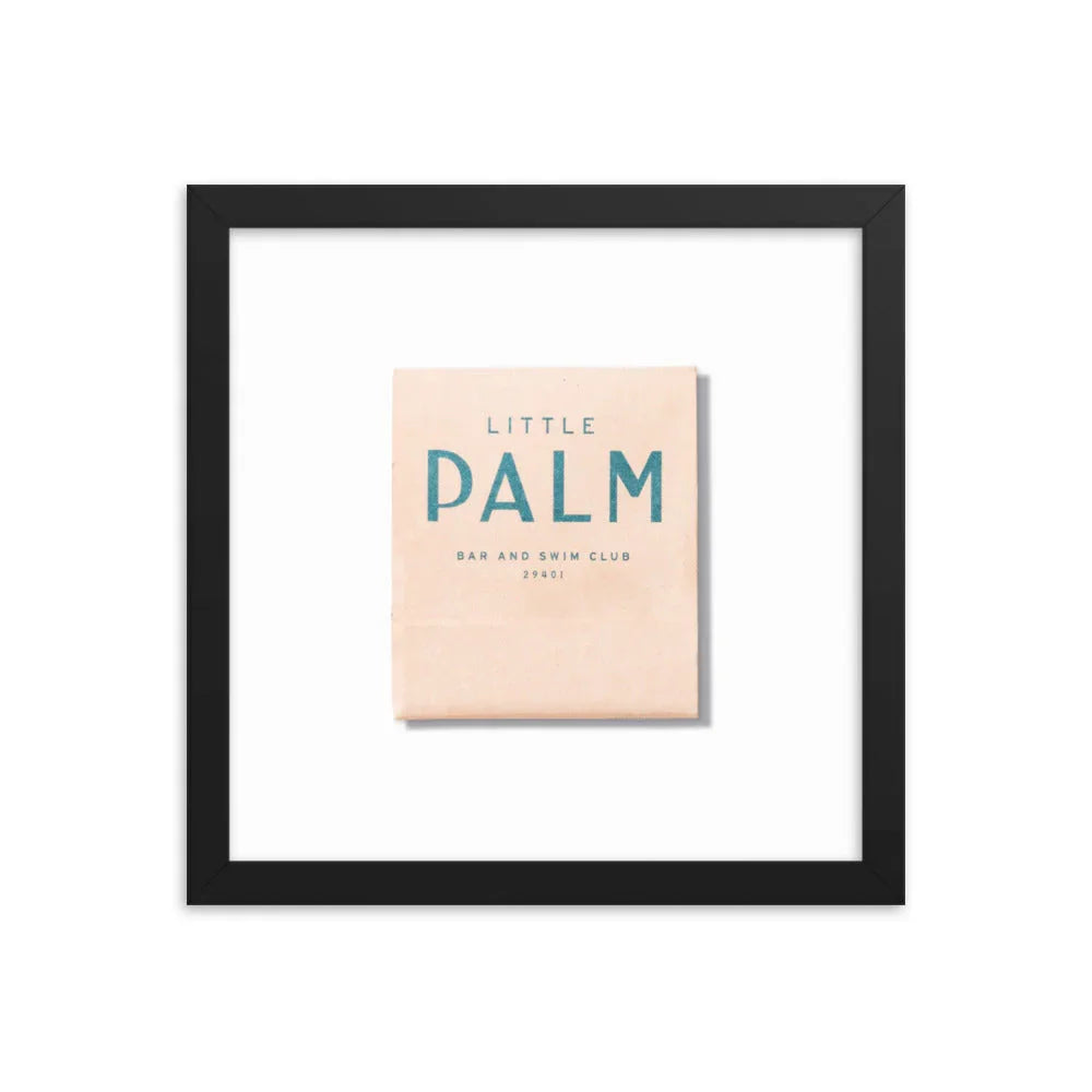 Little Palm Framed Print matchbook photos