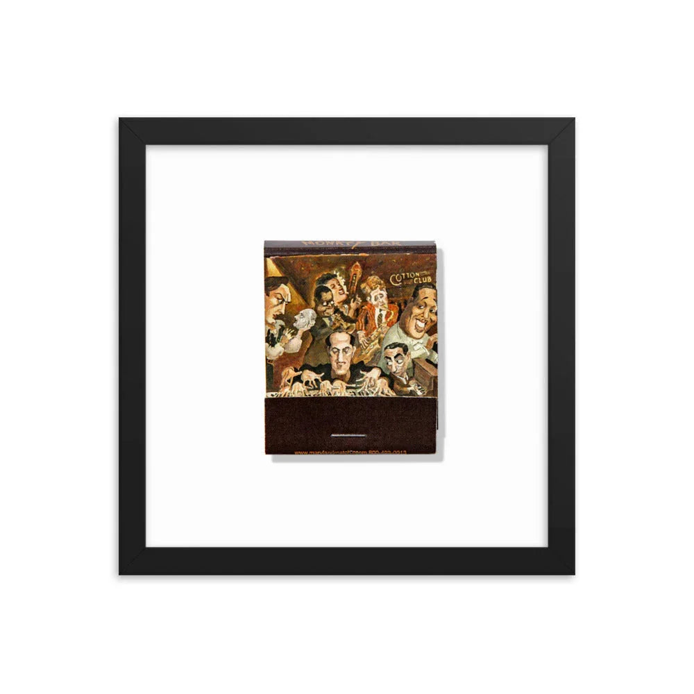 Monkey Bar Framed Print matchbook photos