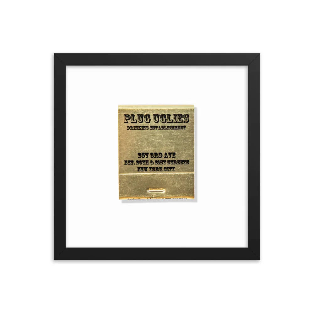 Plug Uglies Framed Print matchbook photos