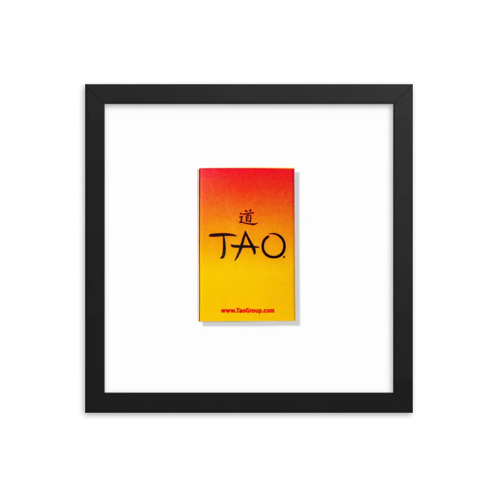 Tao’s Framed Print matchbook photos