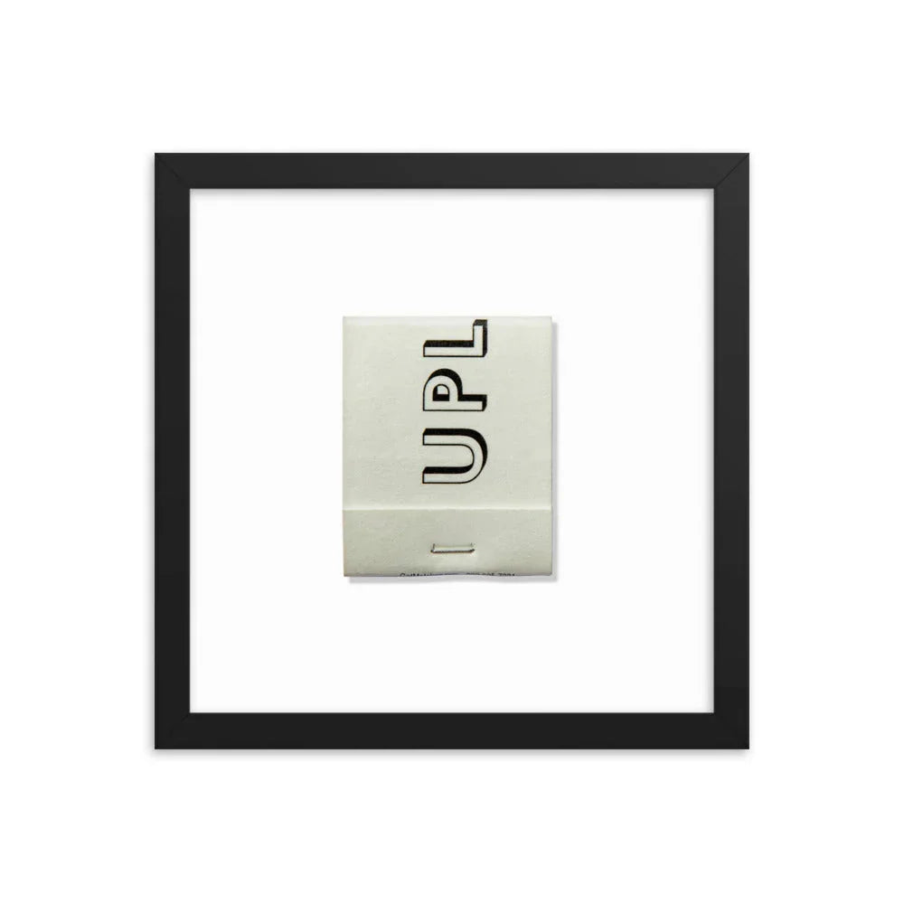 Upland Framed Print matchbook photos