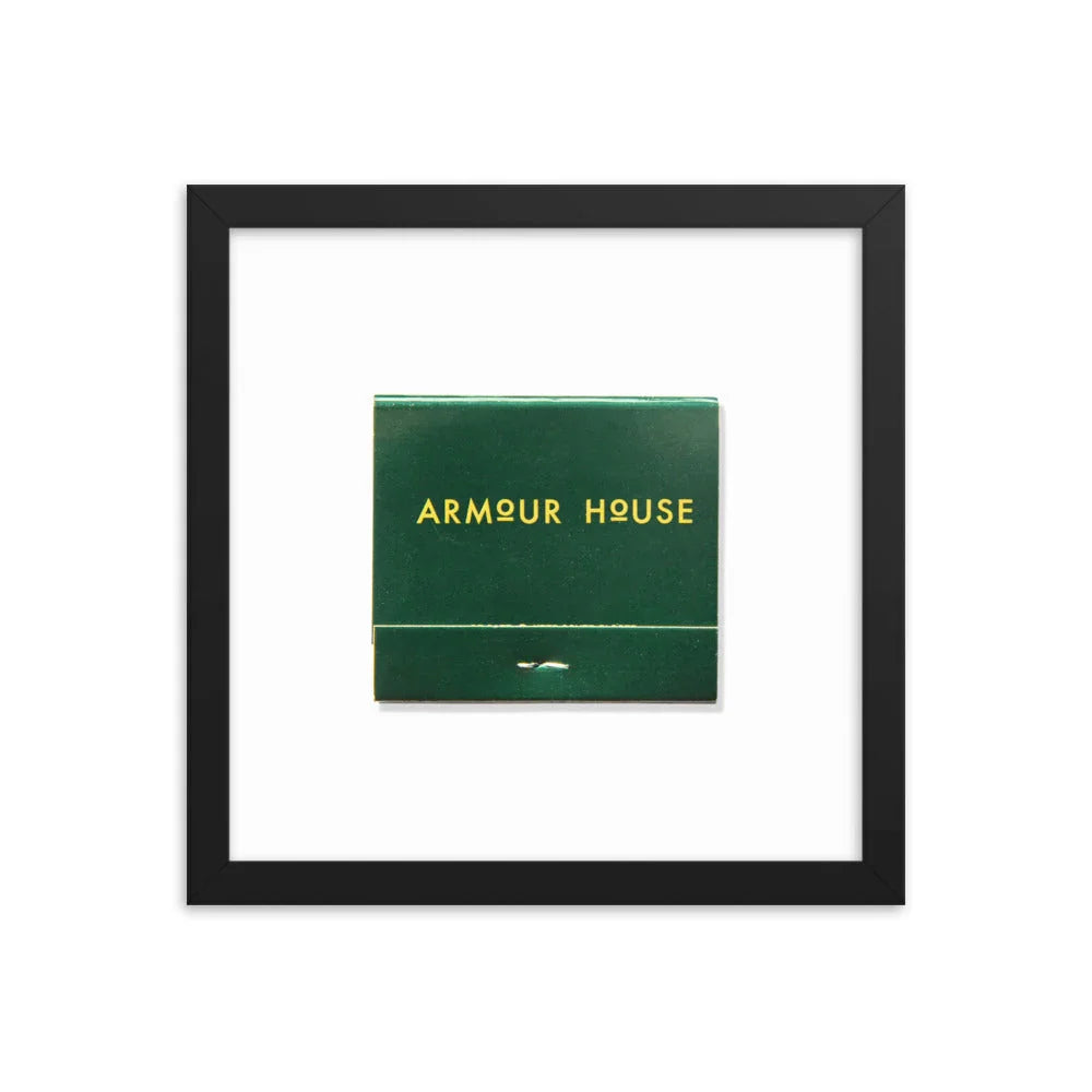 Armour House matchbook photos