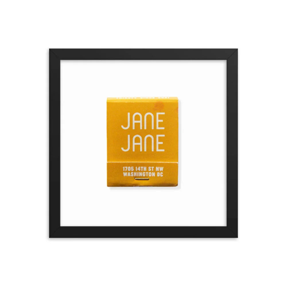 Jane Jane matchbook photos