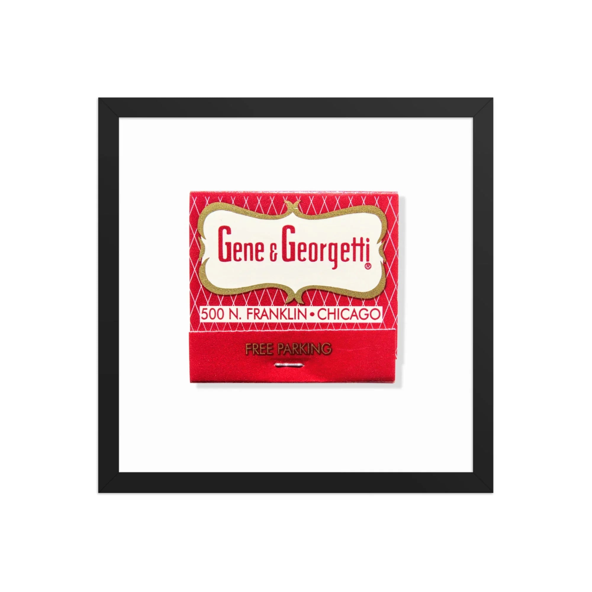 Gene & Georgetti matchbook photos