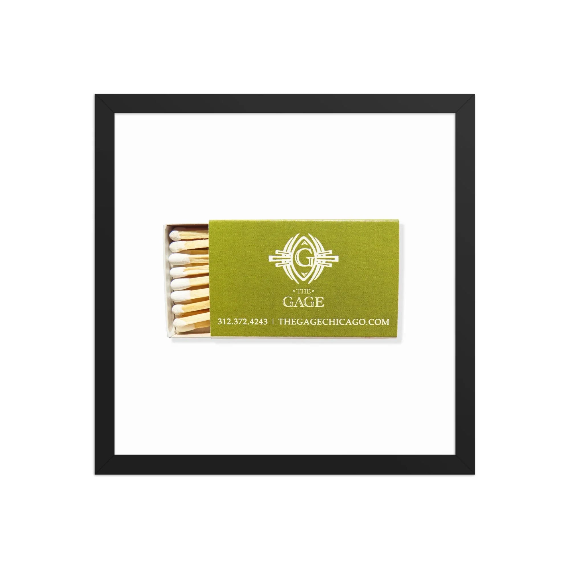 The Gage matchbook photos