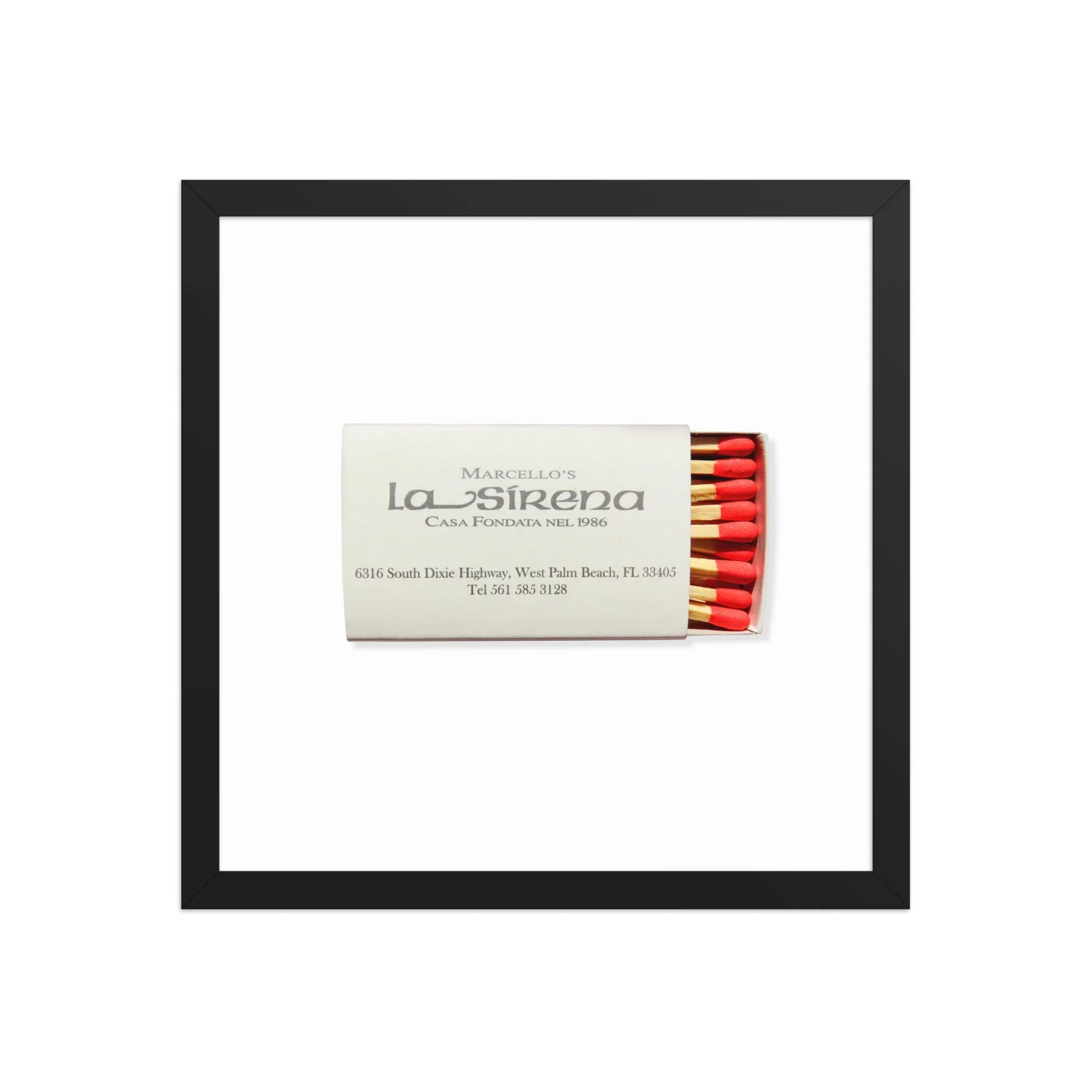 La Sirena matchbook photos