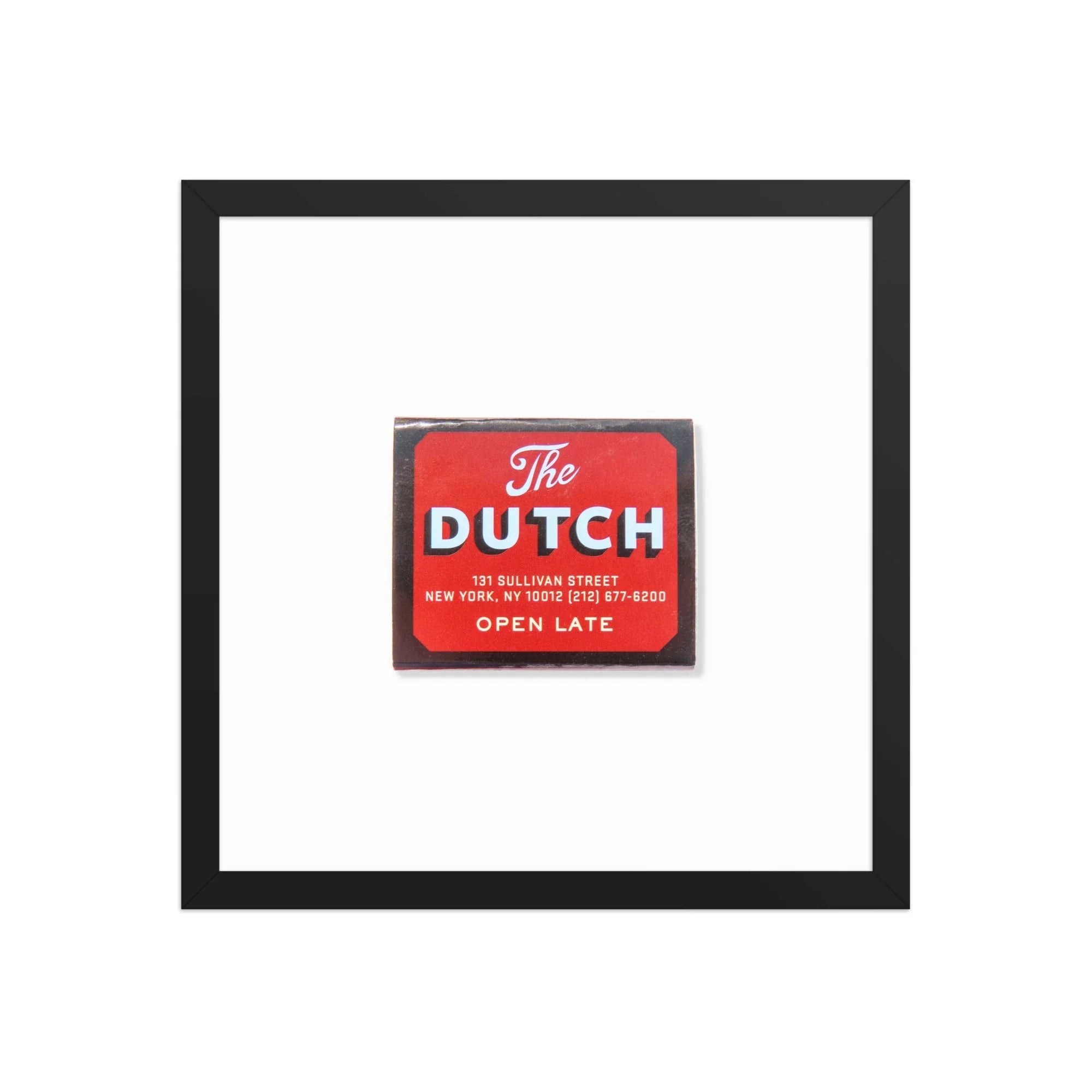 The Dutch NYC matchbook photos