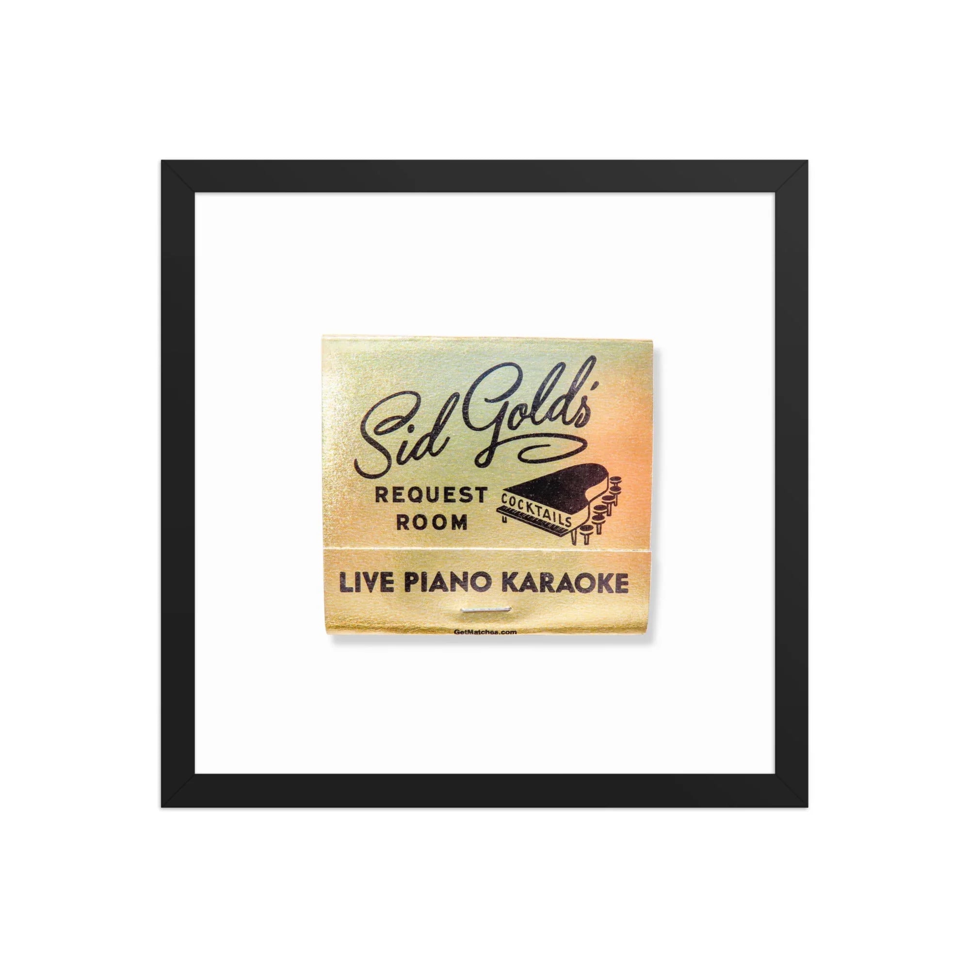 Sid Gold’s matchbook photos