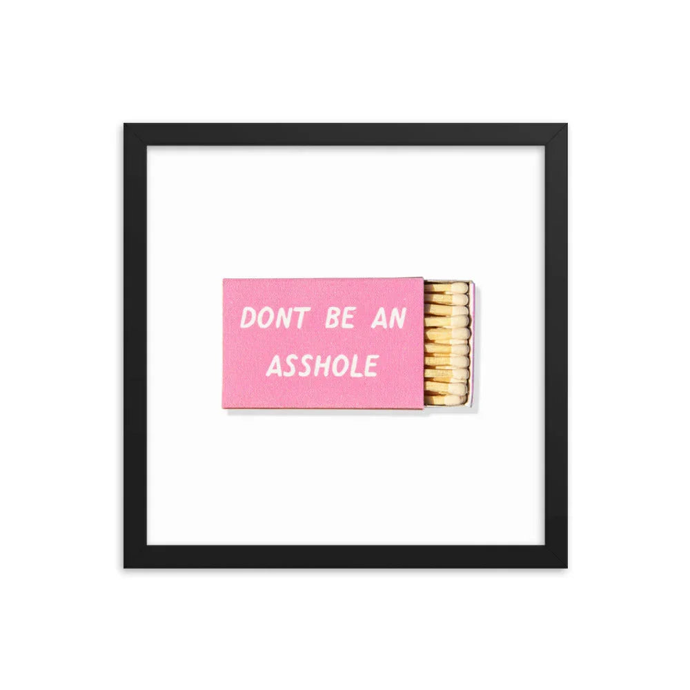 Co Op Froze Framed Print matchbook photos